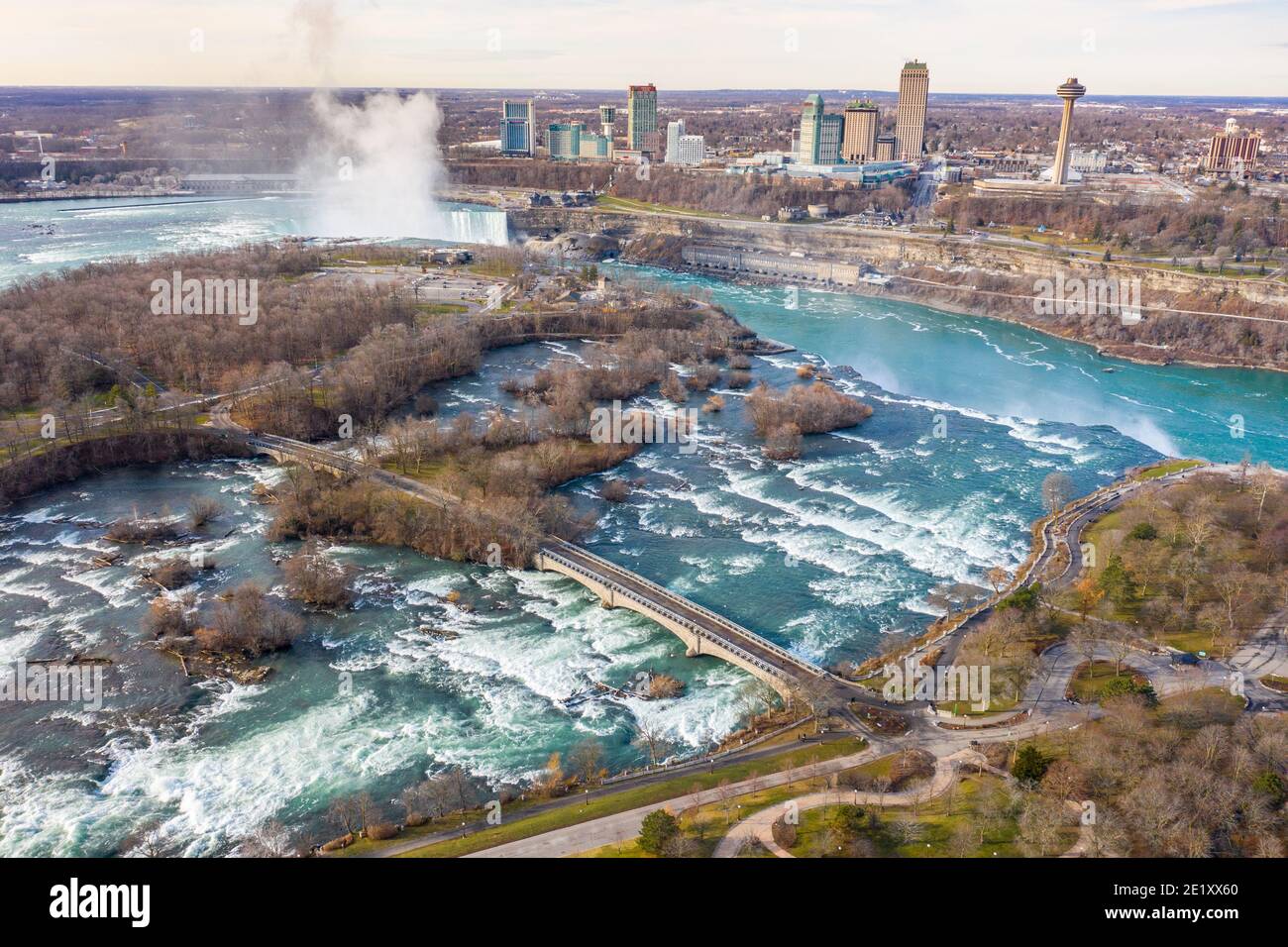 Cascate del Niagara, Stati Uniti e Canada Foto Stock