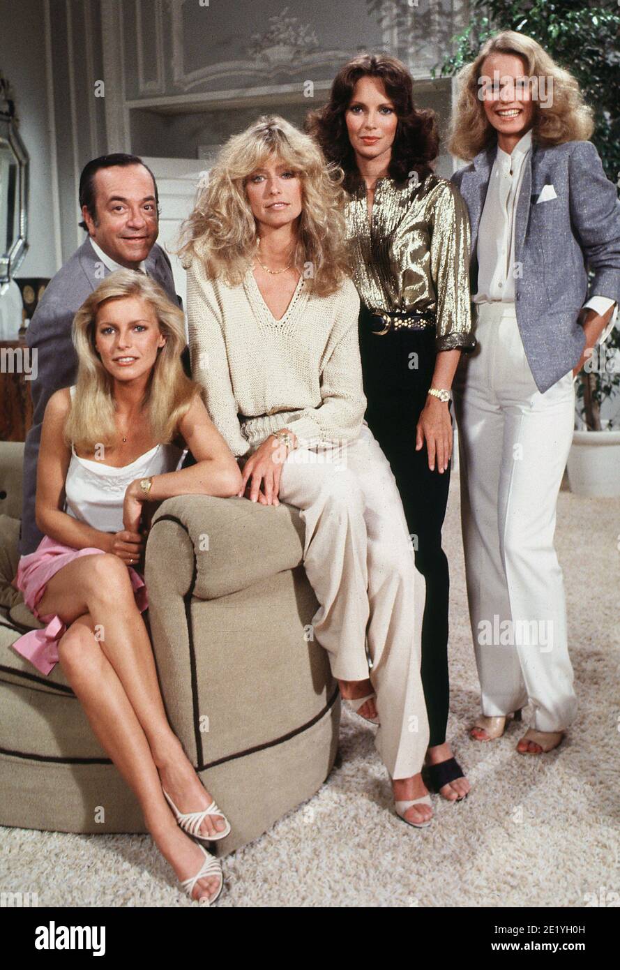 Cheryl Ladd, David Doyle, Farrah Fawcett, Jacklyn Smith, Shelley Hack, 'Charlie's Angels' (1976) Sony Pictures Television / file Reference N. 34082-058THA Foto Stock