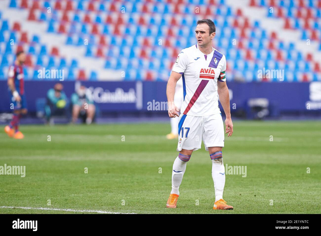 Quique Gonzalez di Eibar durante il campionato spagnolo la Liga calcio mach tra Levante e Eibar il 10 gennaio 2021 a Estadio Ciutat de Valencia, Spagna - Foto Maria Jose Segovia / Spagna DPPI / DPPI / LM Foto Stock