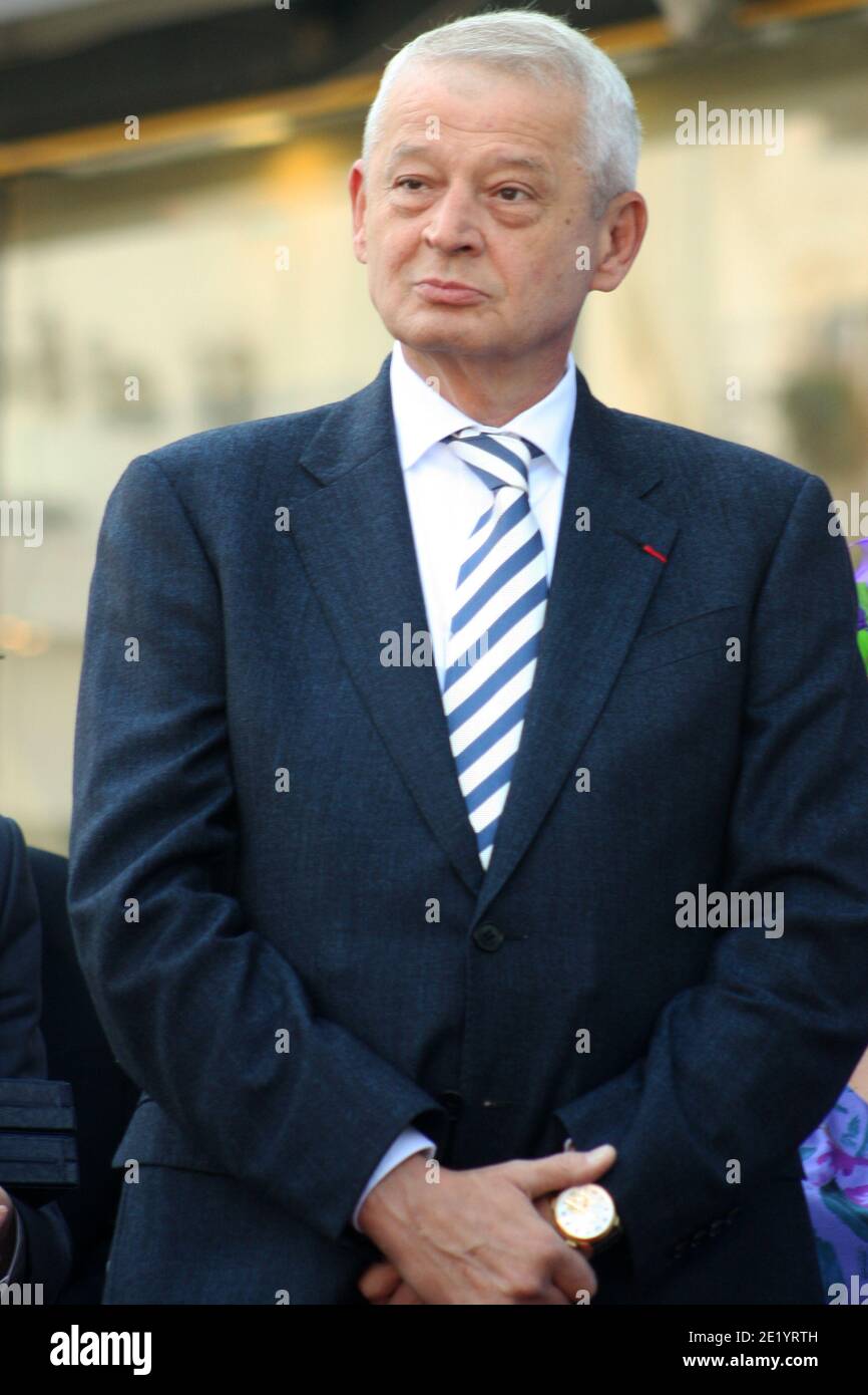 Ritratto del politico rumeno Sorin Oprescu Foto Stock