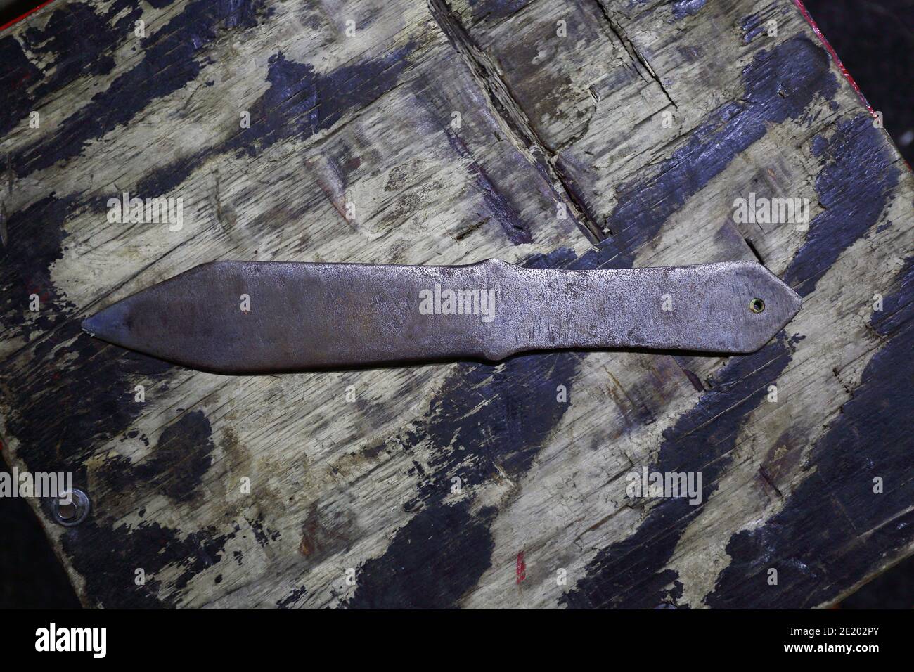 lancio del coltello Foto Stock