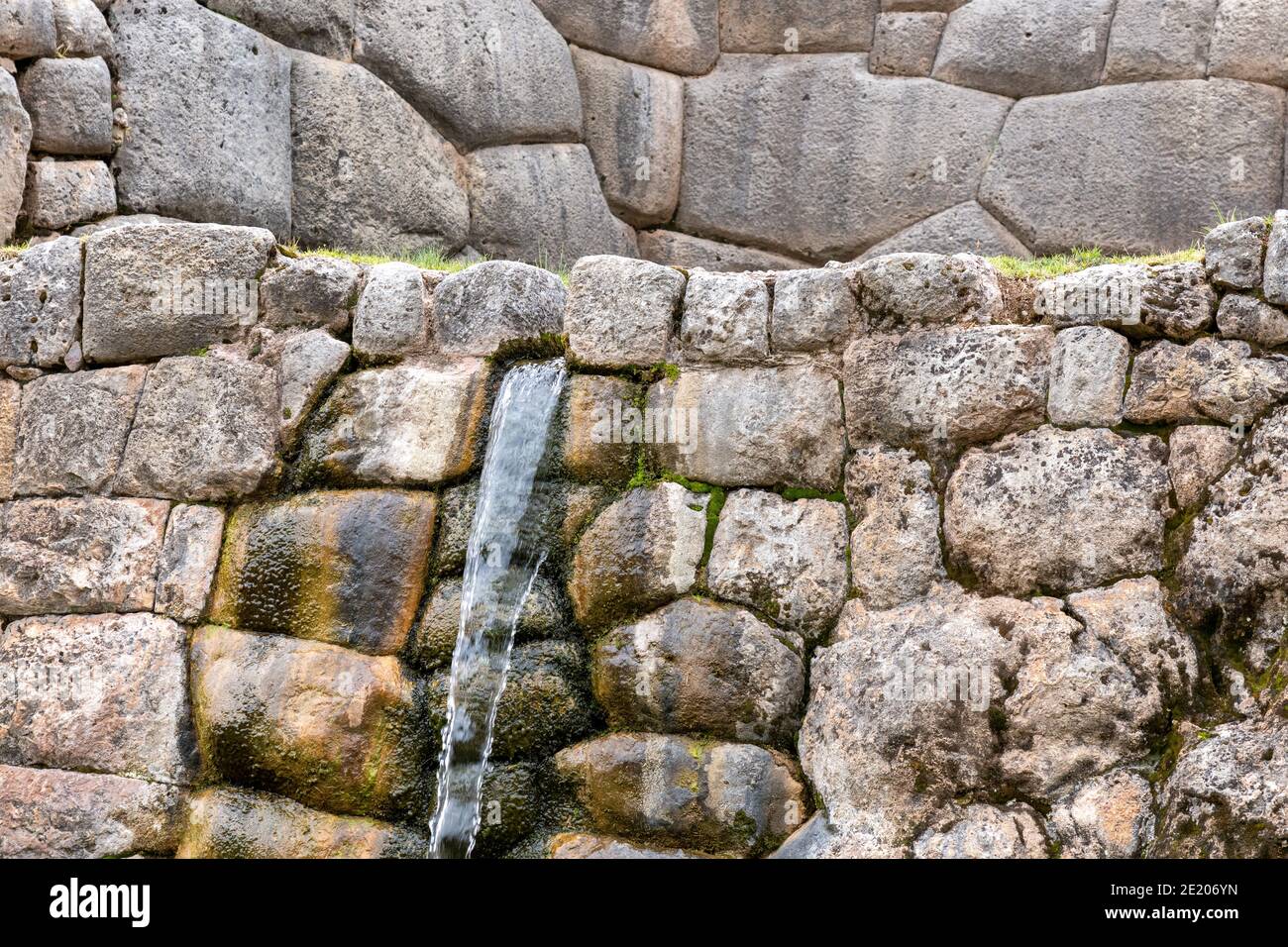 Sito Archeologico di Tambomachay nella Valle Sacra del Ande peruviane Foto Stock