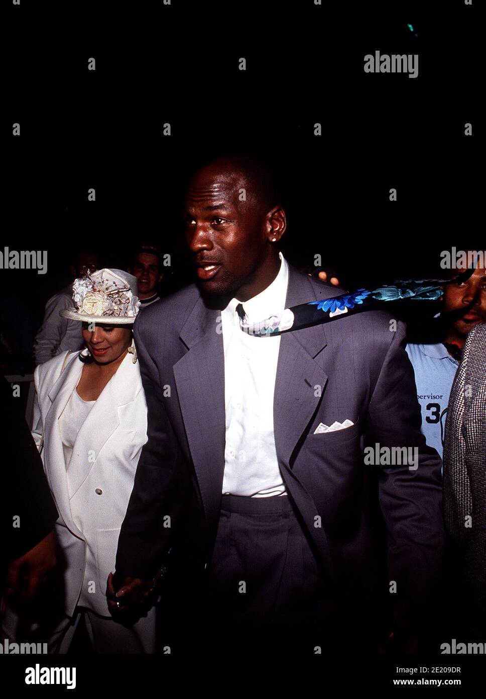 Michael Jordan e Juanita Jordan Credit: Ralph Dominguez/MediaPunch Foto Stock