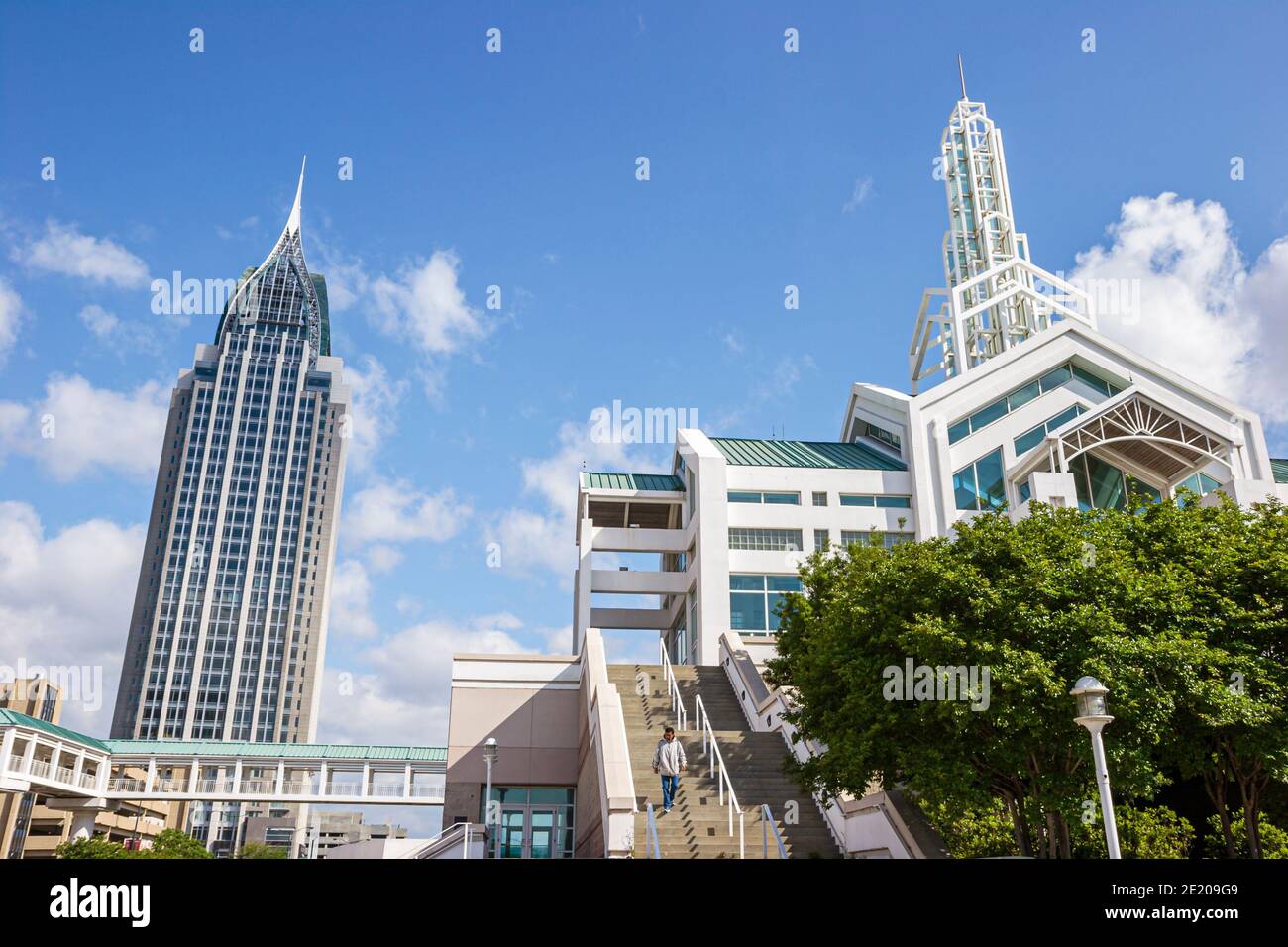Centro convegni Alabama Mobile Water Street, grattacielo RSA Battle House Tower, Foto Stock
