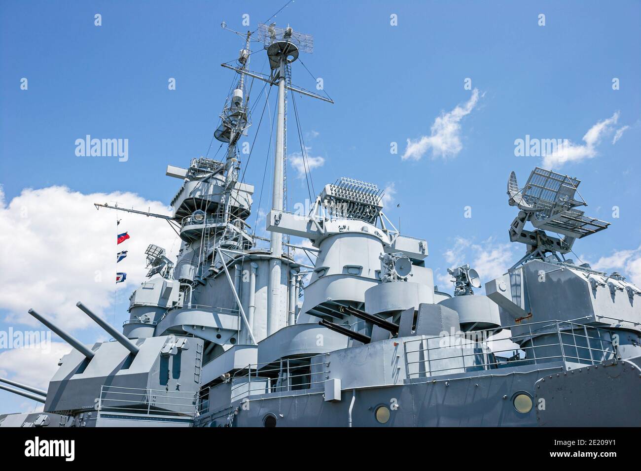 Alabama Mobile USS Alabama Battleship Memorial Park, mostre militari, Foto Stock