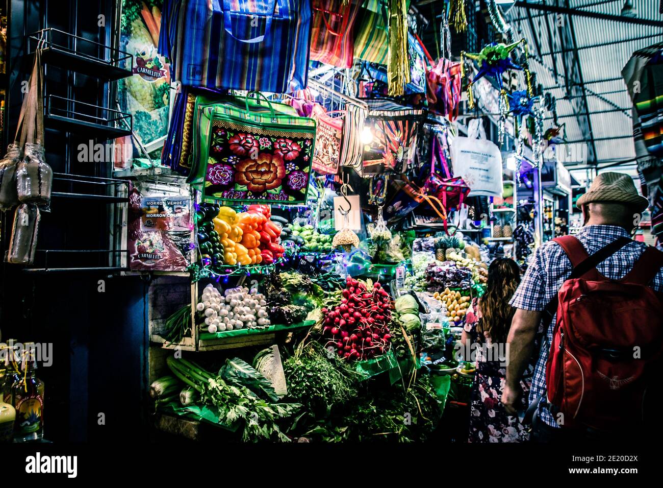 Oaxaca, Oaxaca / Messico - 01/05/2021: Fotografia di dettaglio del mercato Novembre 20 a Oaxaca Messico Foto Stock