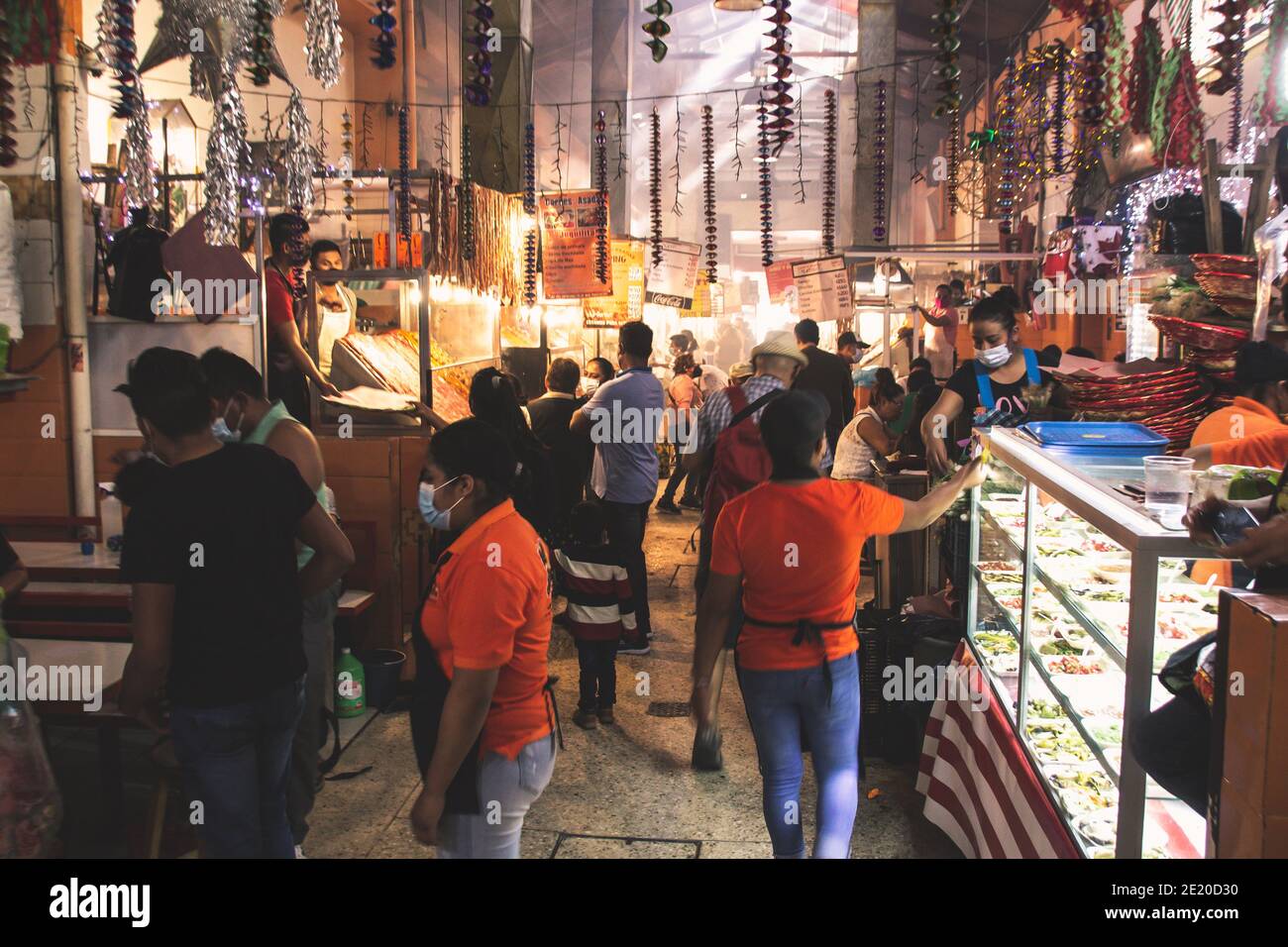 Oaxaca, Oaxaca / Messico - 01/05/2021: Fotografia di dettaglio del mercato Novembre 20 a Oaxaca Messico Foto Stock