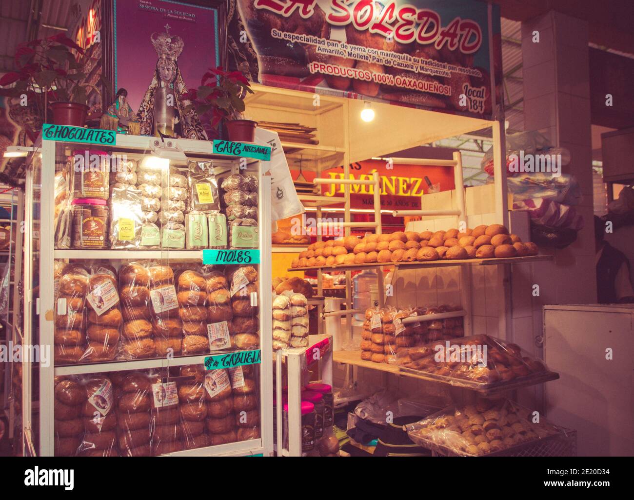 Oaxaca, Oaxaca / Messico - 01/05/2021: Fotografia di dettaglio del mercato Novembre 20 a Oaxaca Messico Foto Stock