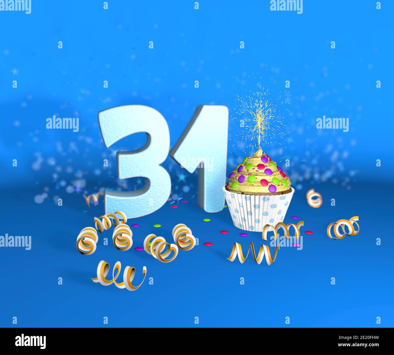 Happy birthday number 31 greeting immagini e fotografie stock ad alta  risoluzione - Alamy