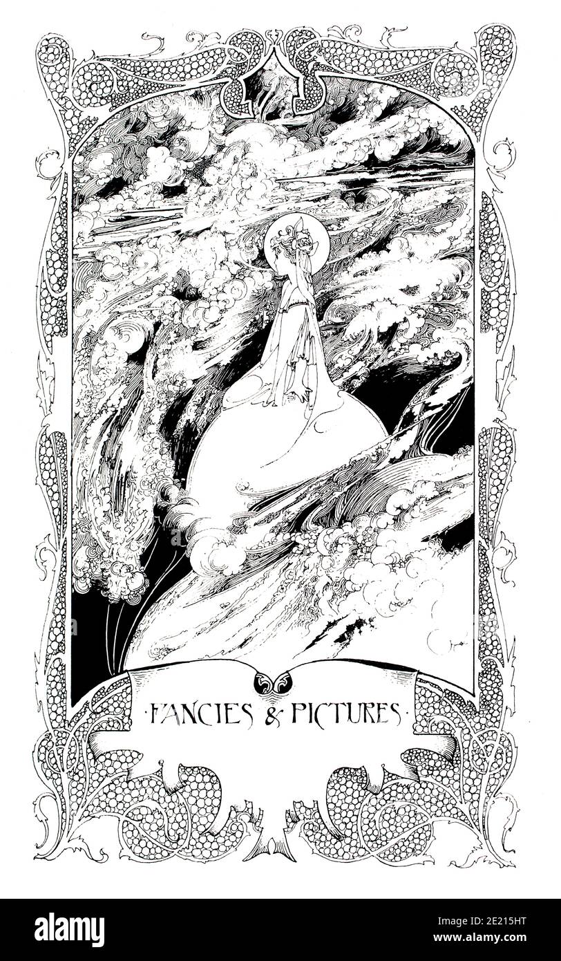 Illustrazione di Fancies and Pictures di Charles Robinson for the Child’s World, dal 1897 The Studio An Illustrated Magazine of fine and Applied Art Foto Stock Illustrazione di Fancies and Pictures di Charles Robinson for the Child’s World, dal 1897 The Studio An Illustrated Magazine of fine and Applied Art Foto Stock