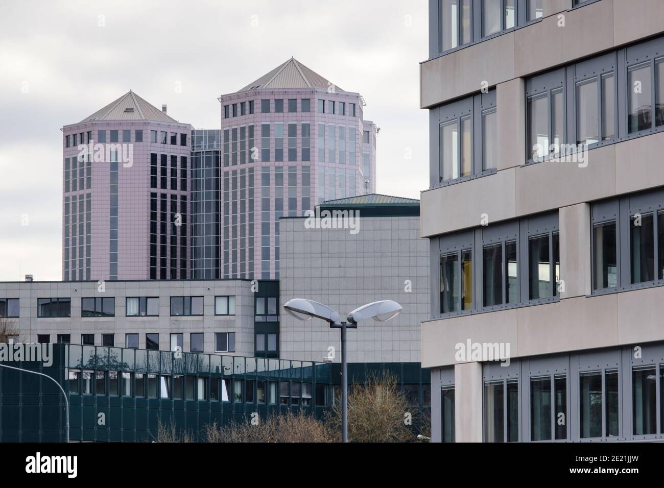 Costruzione dell'Università Duisburg Essen, Essen, Ruhr Area, Nord Reno-Westfalia, Germania, Europa Foto Stock