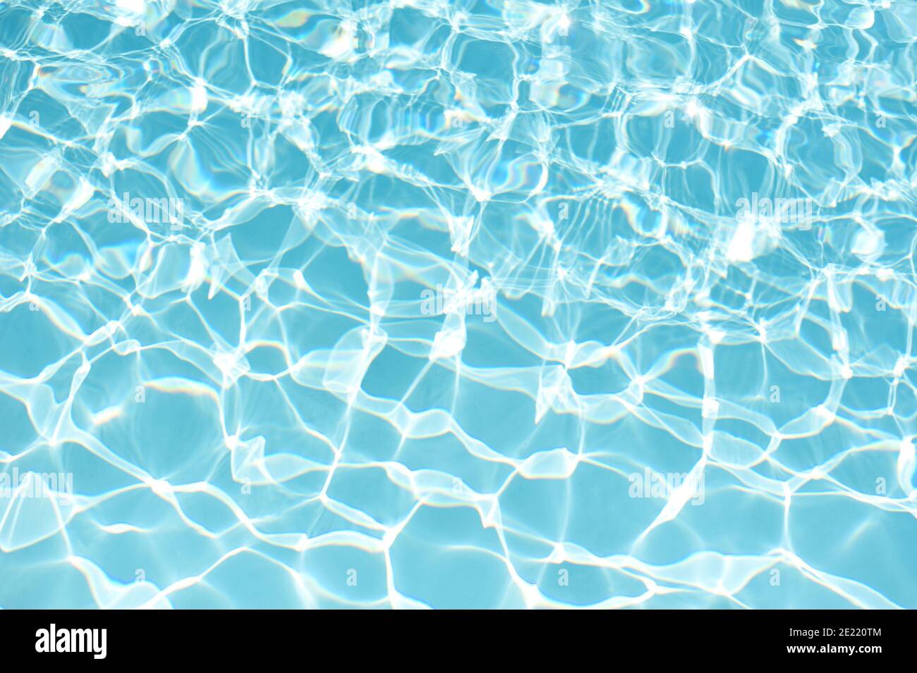 Sfondo dell'acqua, ondulazione e flusso con consistenza delle onde. Estate blu swimming piscina modello. Mare, superficie dell'oceano. Vista dall'alto con posizione per il testo Foto Stock