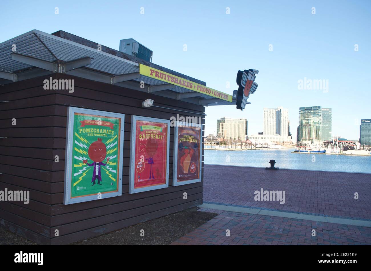 City shake stand Foto Stock