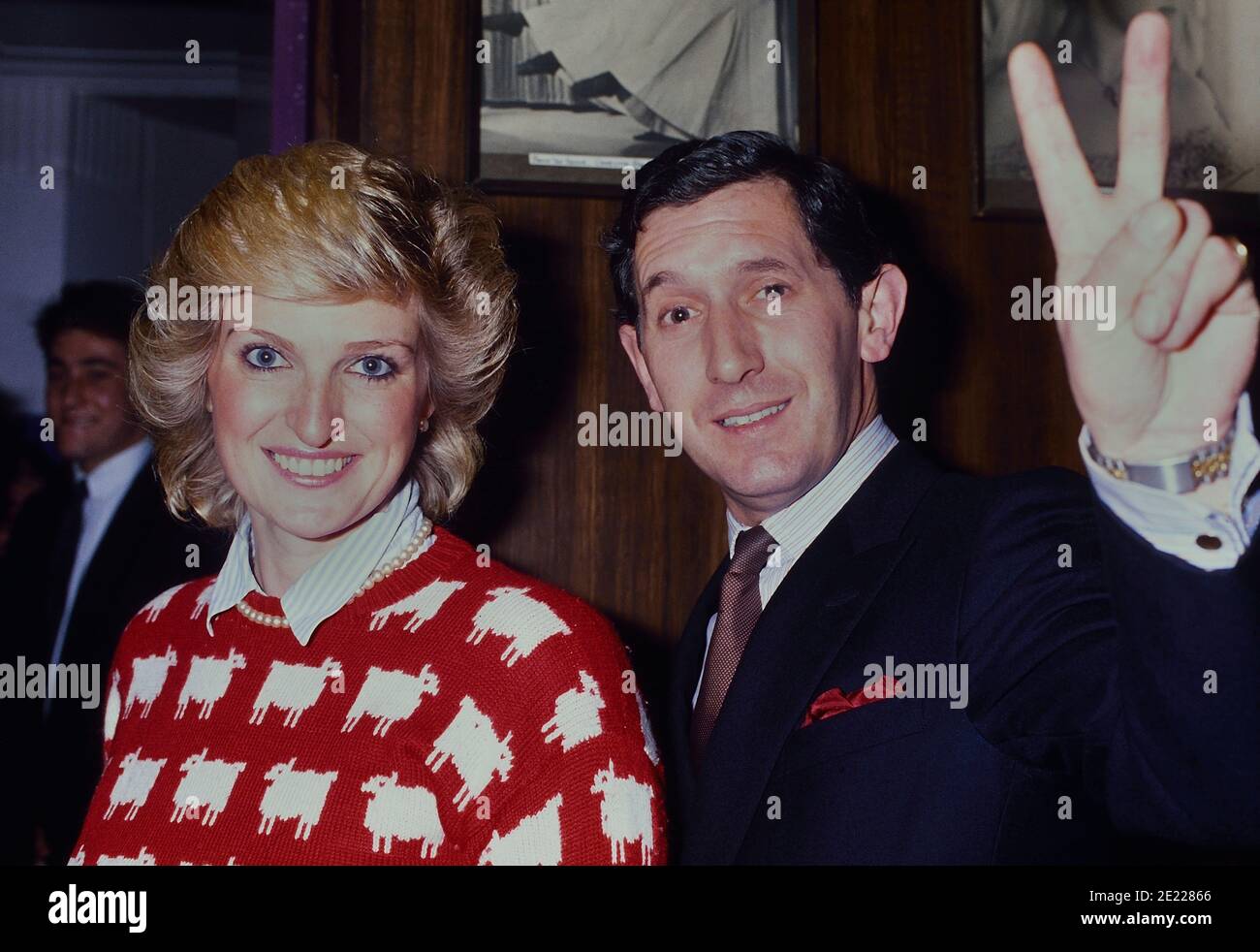 Il principe Carlo con Diana, principessa del Galles, è un'attrice reale. Londra, Inghilterra, Regno Unito. Circa anni '80 Foto Stock