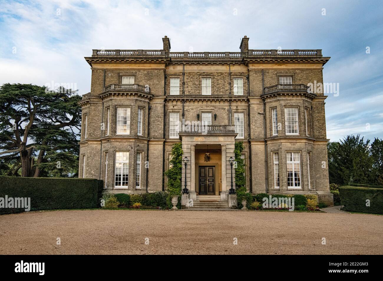 Ingresso frontale della Hedsor House, Buckinghamshire, Regno Unito Foto Stock