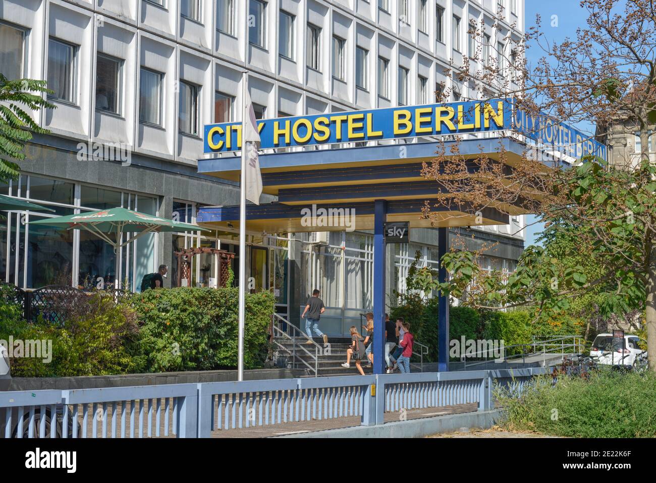 City Hostel, Glinkastrasse, nel quartiere Mitte di Berlino, Deutschland Foto Stock