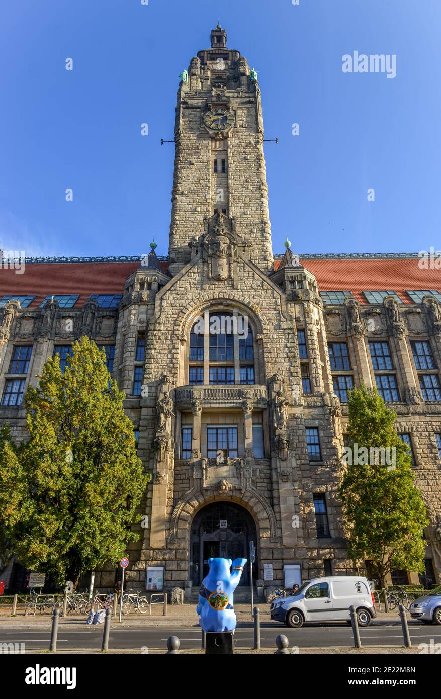 Il Rathaus Charlottenburg Otto-Suhr-Allee, Charlottenburg di Berlino, Deutschland Foto Stock