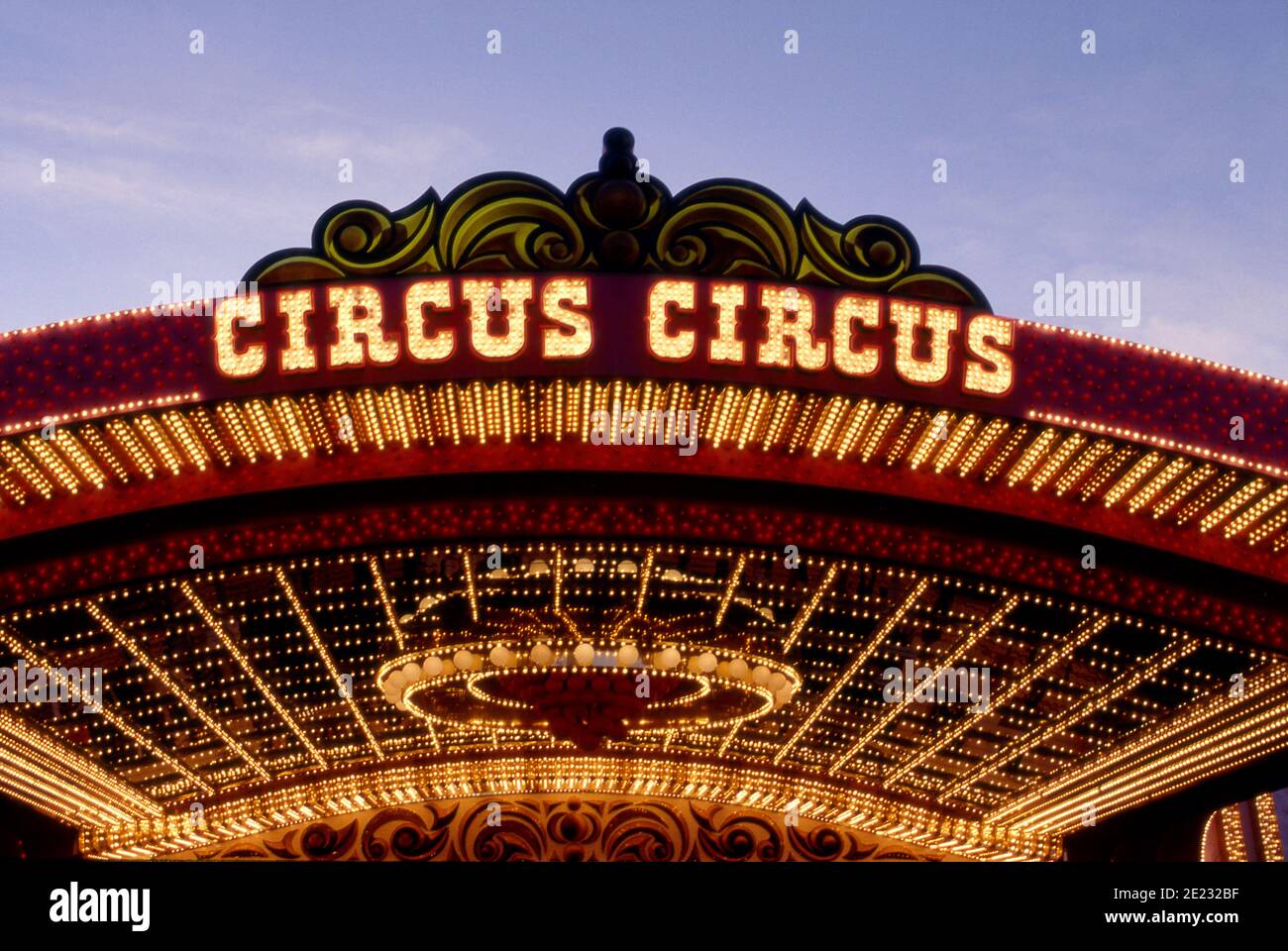 Ingresso al Circus Circus Hotel and Casino di Las Vegas, Nevada Foto Stock
