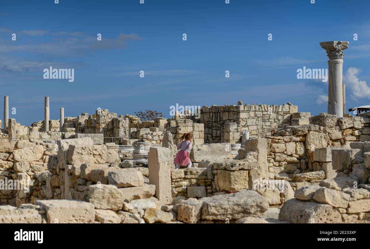 Forum Roemisches, Ausgrabungsstaette, Kourion, Zypern Foto Stock