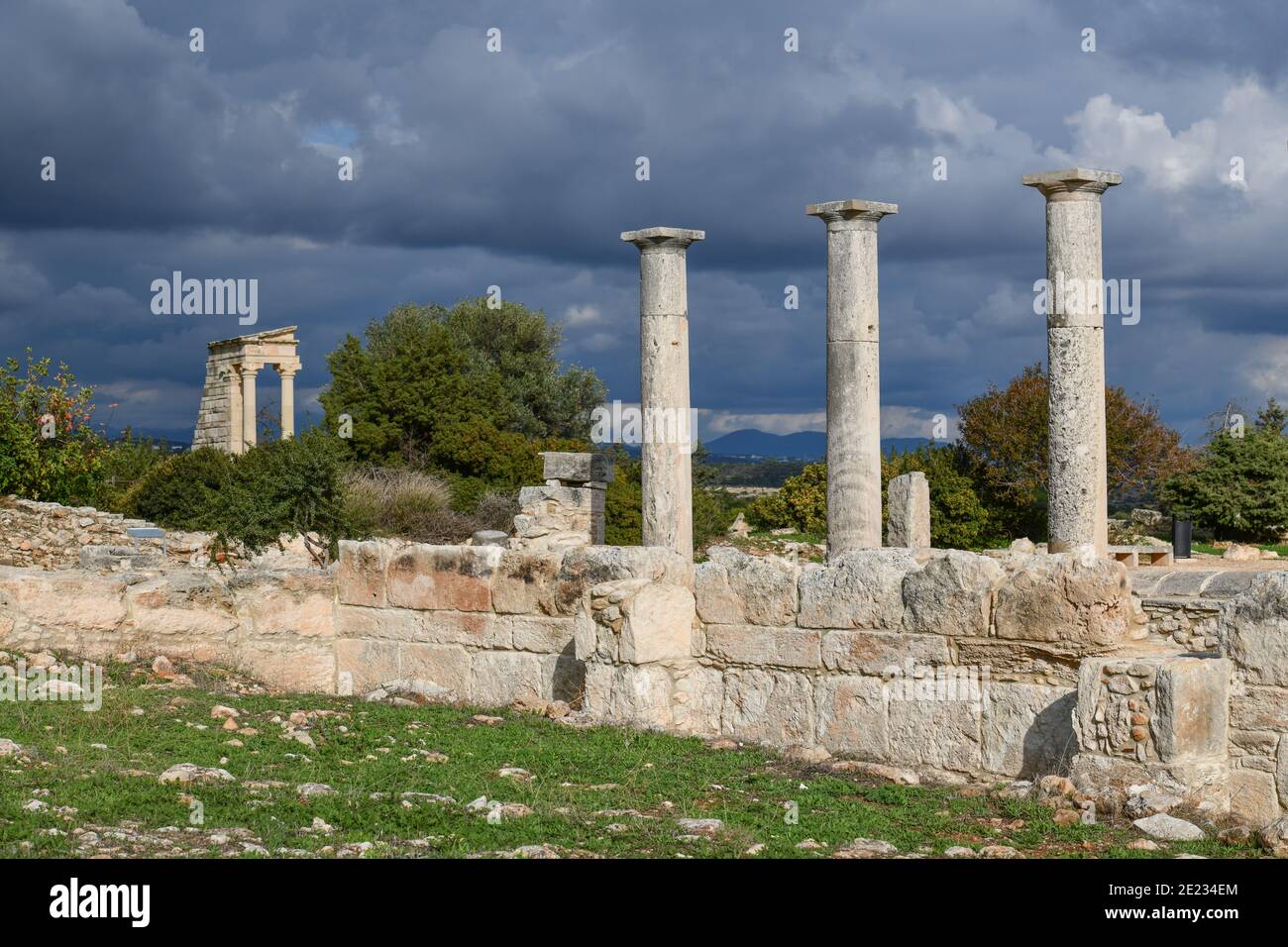 Apollo Heiligtum, Ausgrabungsstaette, Kourion, Zypern Foto Stock