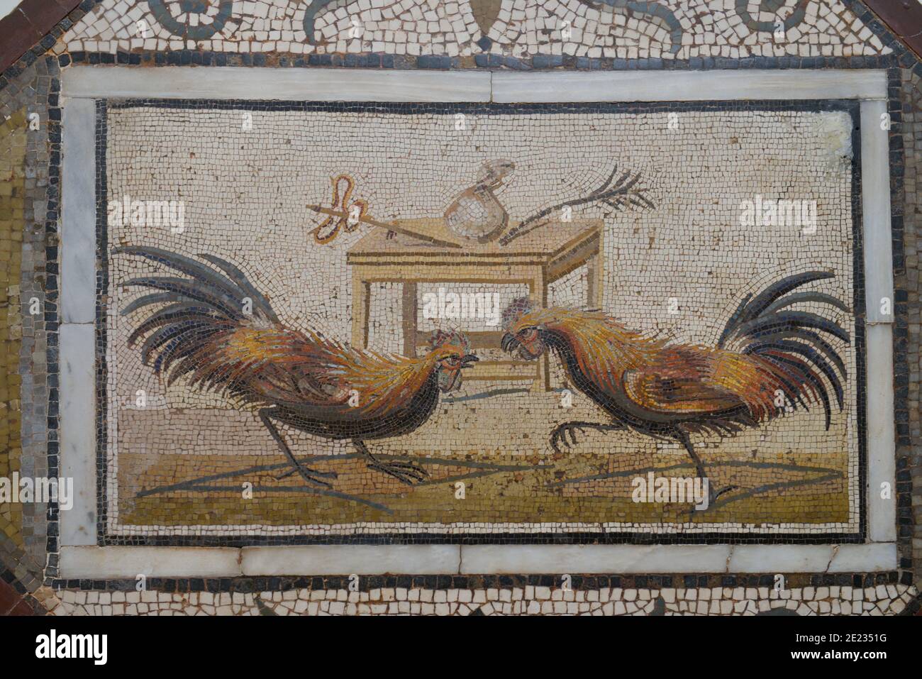 Mosaik Archaeologisches Nationalmuseum, Piazza Museo, Neapel, Italien Foto Stock