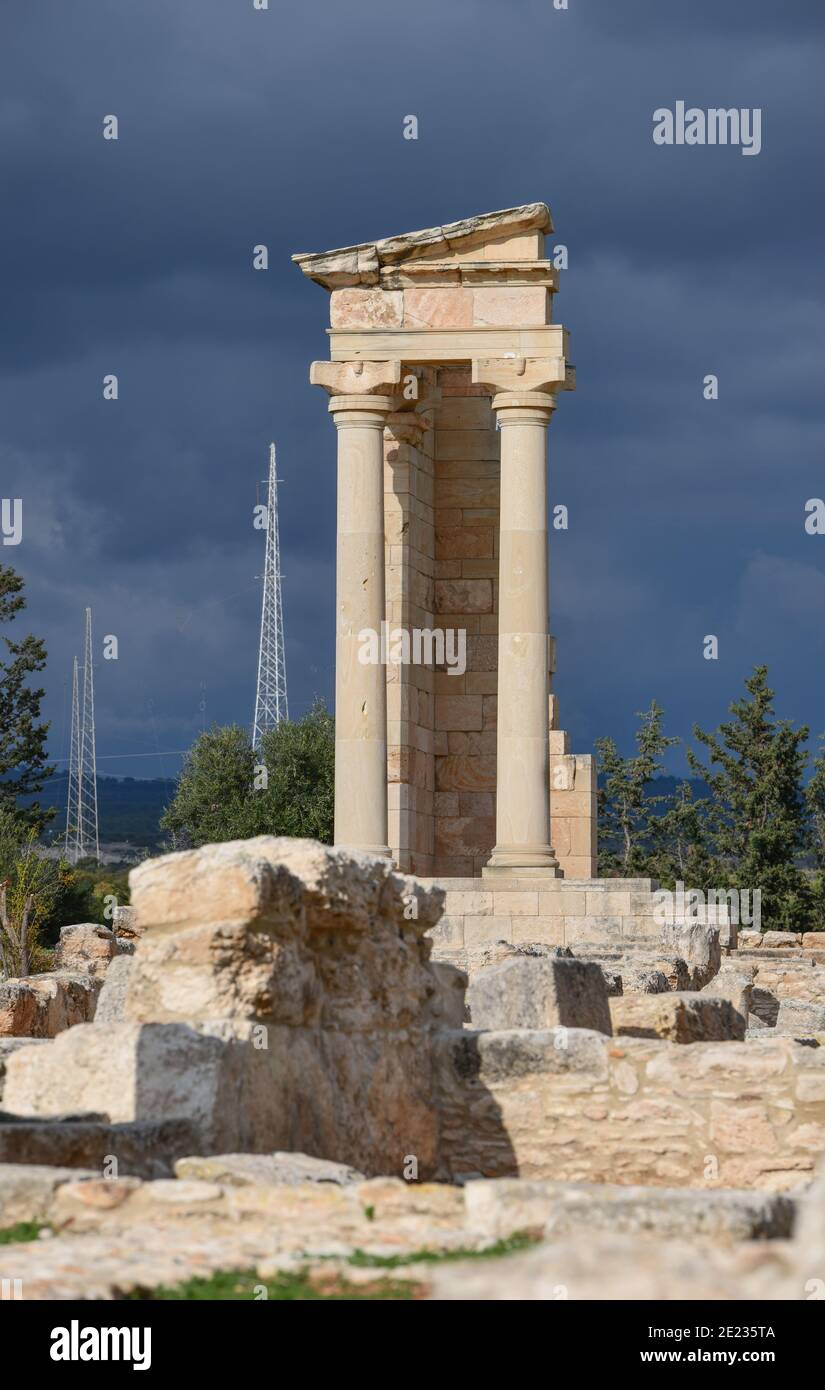 Apollo Heiligtum, Ausgrabungsstaette, Kourion, Zypern Foto Stock