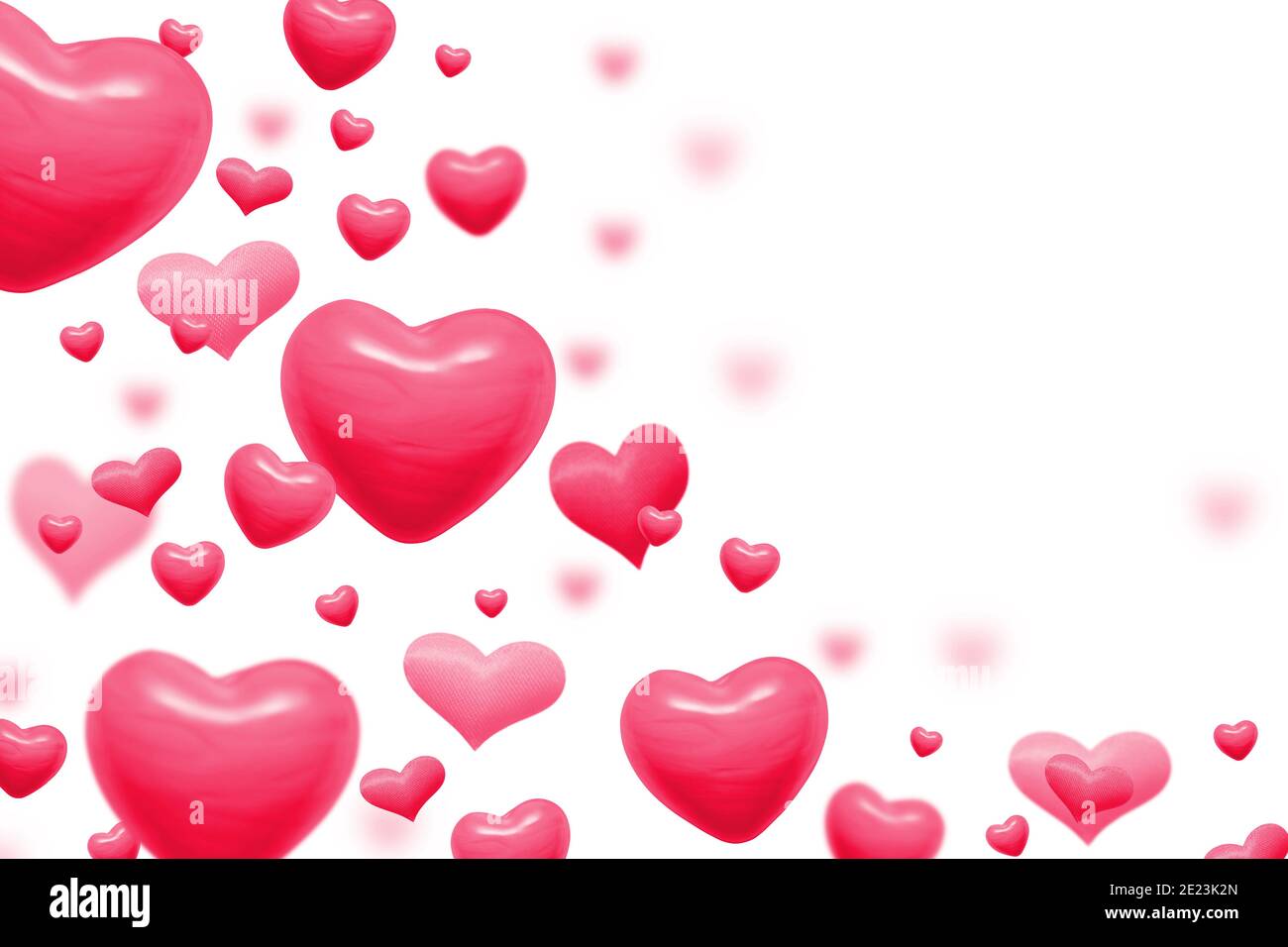 pink hearts sfondo astratto per valentines giorno biglietto di saluto Foto Stock