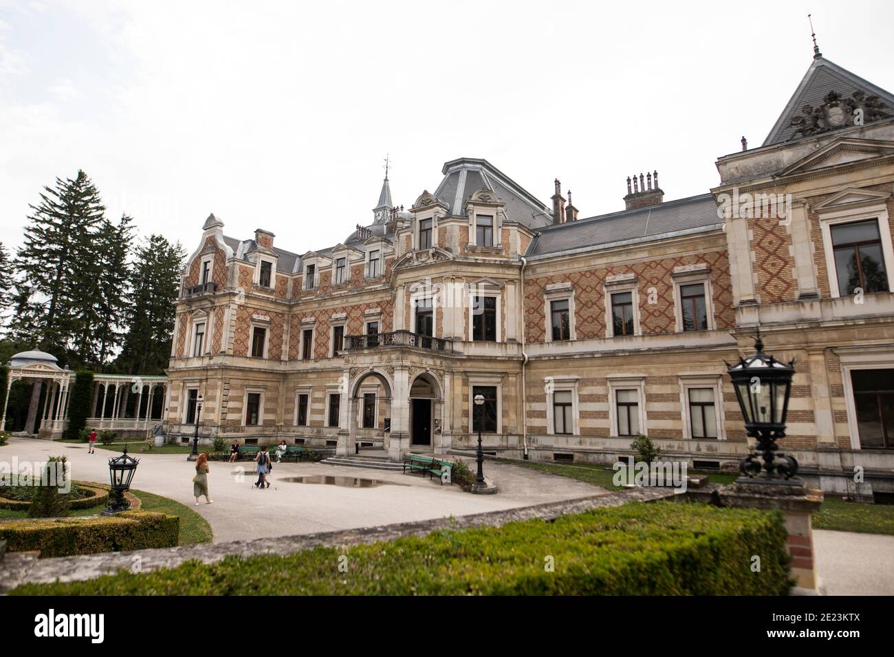 L'Hermesvilla, la casa di campagna dell'imperatrice Asburgo Elisabetta (Sisi) della fine del XIX secolo, alla periferia di Vienna, Austria. Foto Stock