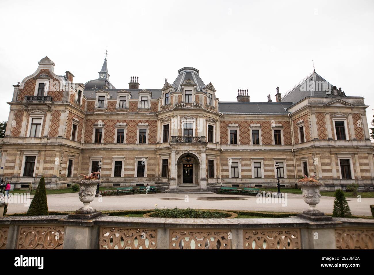 L'Hermesvilla, la casa di campagna dell'imperatrice Asburgo Elisabetta (Sisi) della fine del XIX secolo, alla periferia di Vienna, Austria. Foto Stock