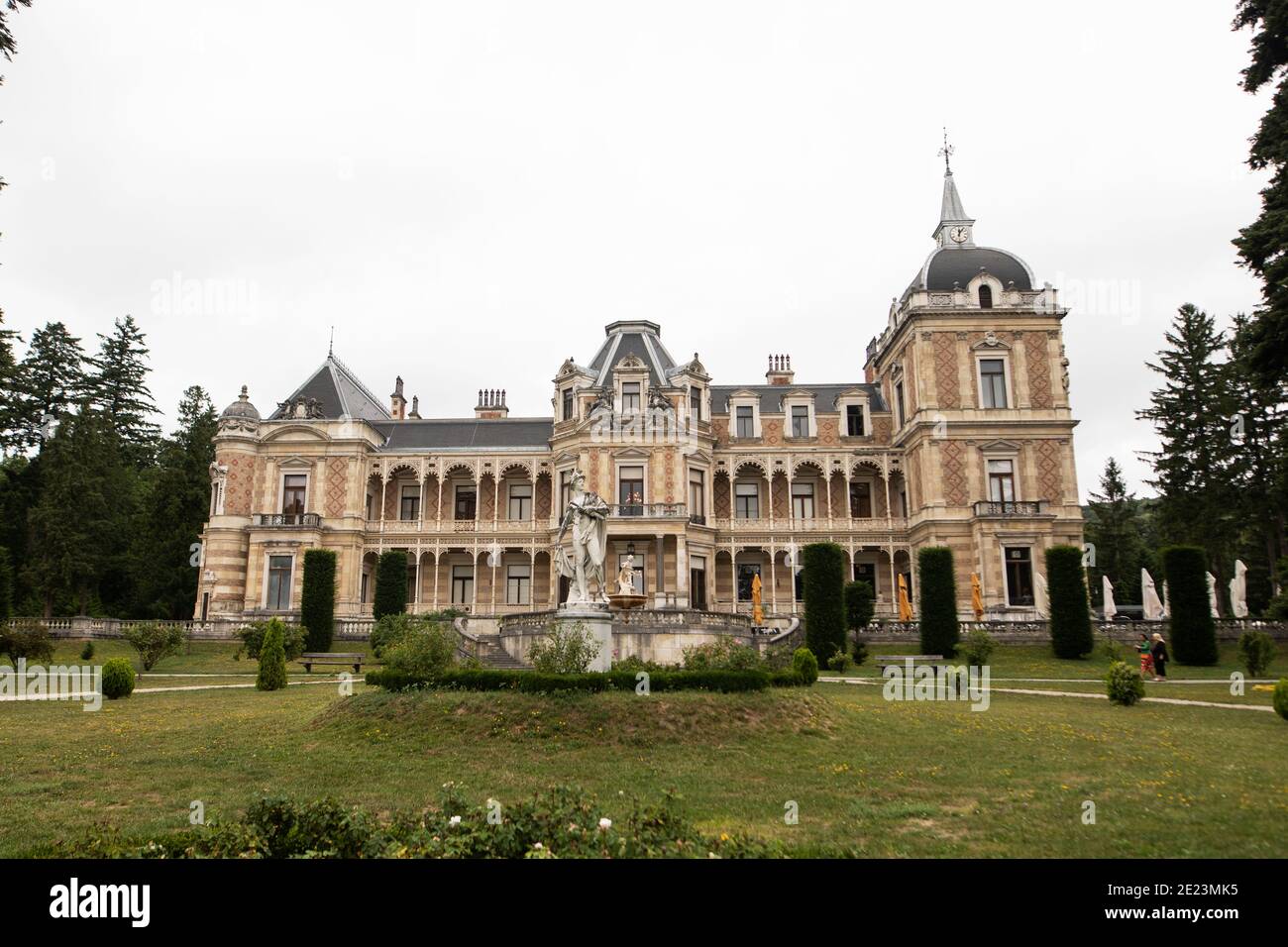 L'Hermesvilla, la casa di campagna dell'imperatrice Asburgo Elisabetta (Sisi) della fine del XIX secolo, alla periferia di Vienna, Austria. Foto Stock