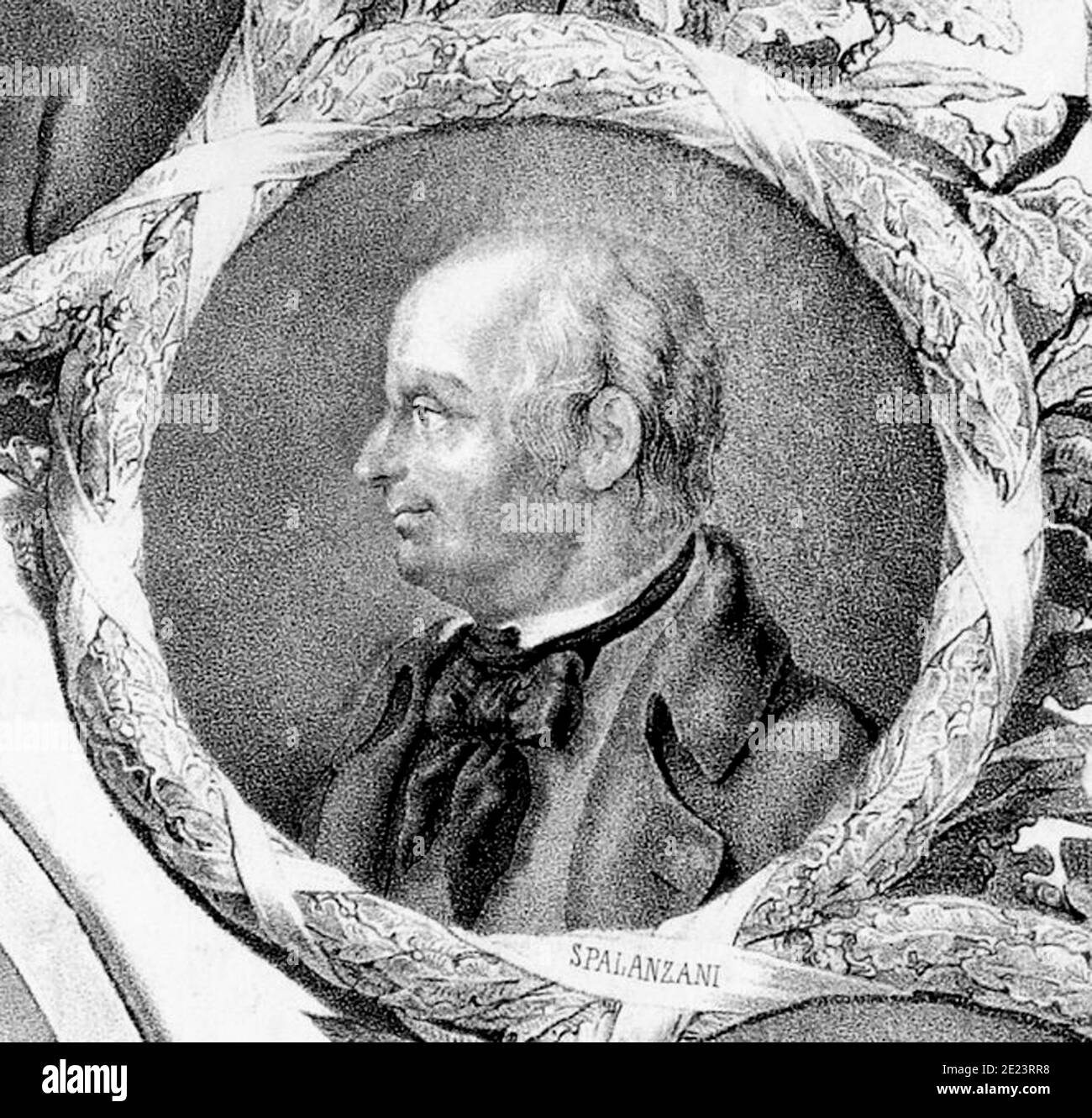 1780 ca , ITALIA : il celebre sacerdote gesuita italiano, biologo e fisiologo LAZZARO SPALLANZANI ( 1729 - 1799 ), incisione di artisti sconosciuti del XIX secolo . .- PROFESSORE - PROFESSORE - foto storiche - foto storica - scientifico - biologico - biologico - biologico - MEDICO - MEDICINA - medicina - SCIENZA - incisione - illustrazione - illustrazione - fisioologia - fisioologo - batteriologia - batteriologia -- - Archivio GBB Foto Stock