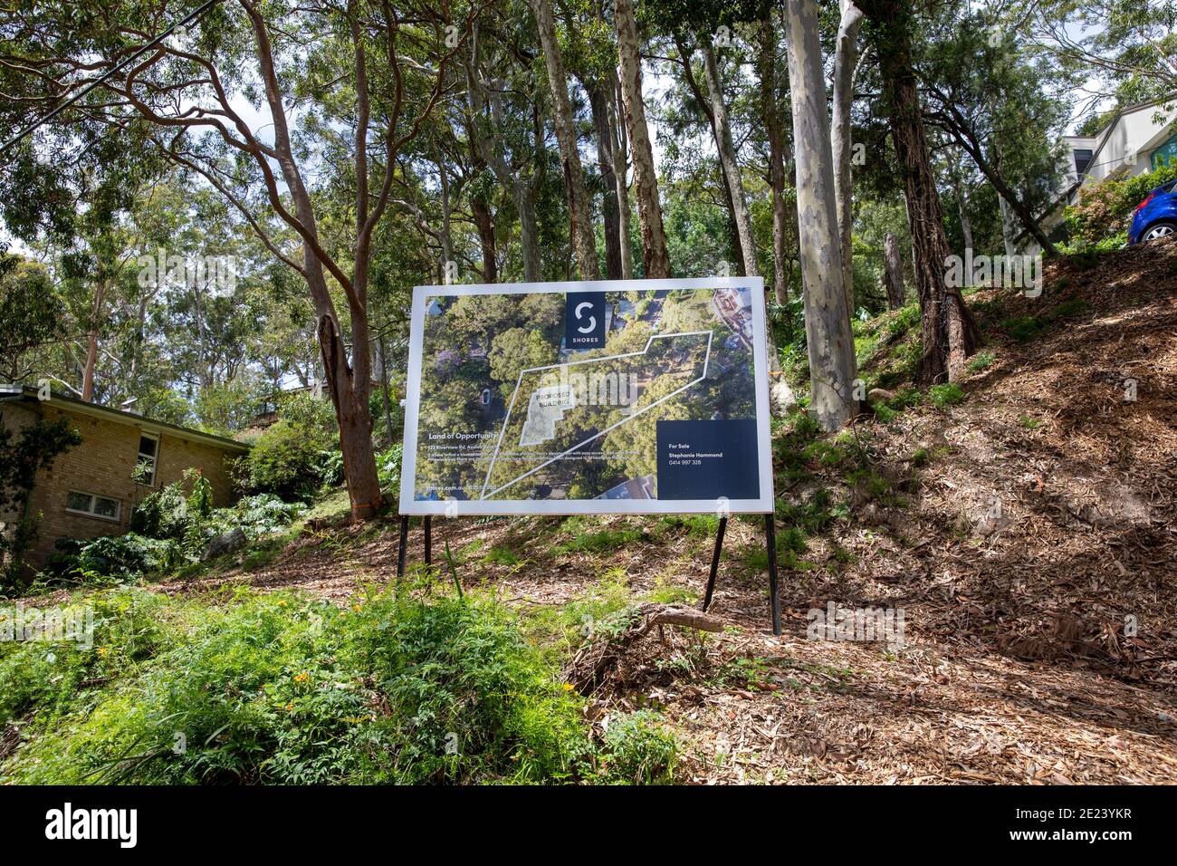 Avalon sobborgo di Sydney, pezzo di terreno disponibile per la vendita, approvazione di sviluppo sul posto per auto costruire casa propria, Sydney, Australia Foto Stock Avalon sobborgo di Sydney, pezzo di terreno disponibile per la vendita, approvazione di sviluppo sul posto per auto costruire casa propria, Sydney, Australia Foto Stock