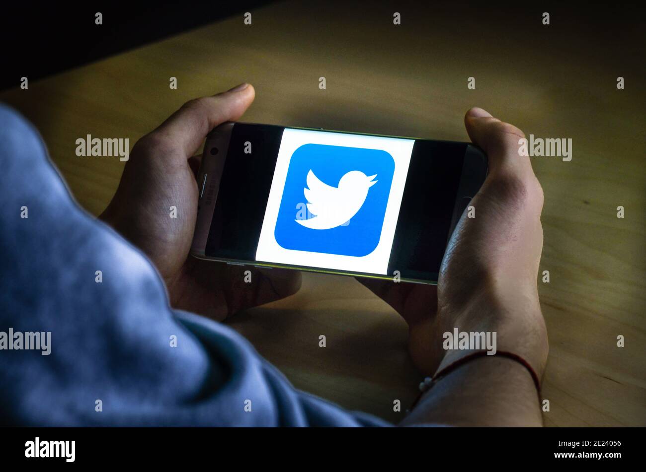 Logo Twitter Foto Stock