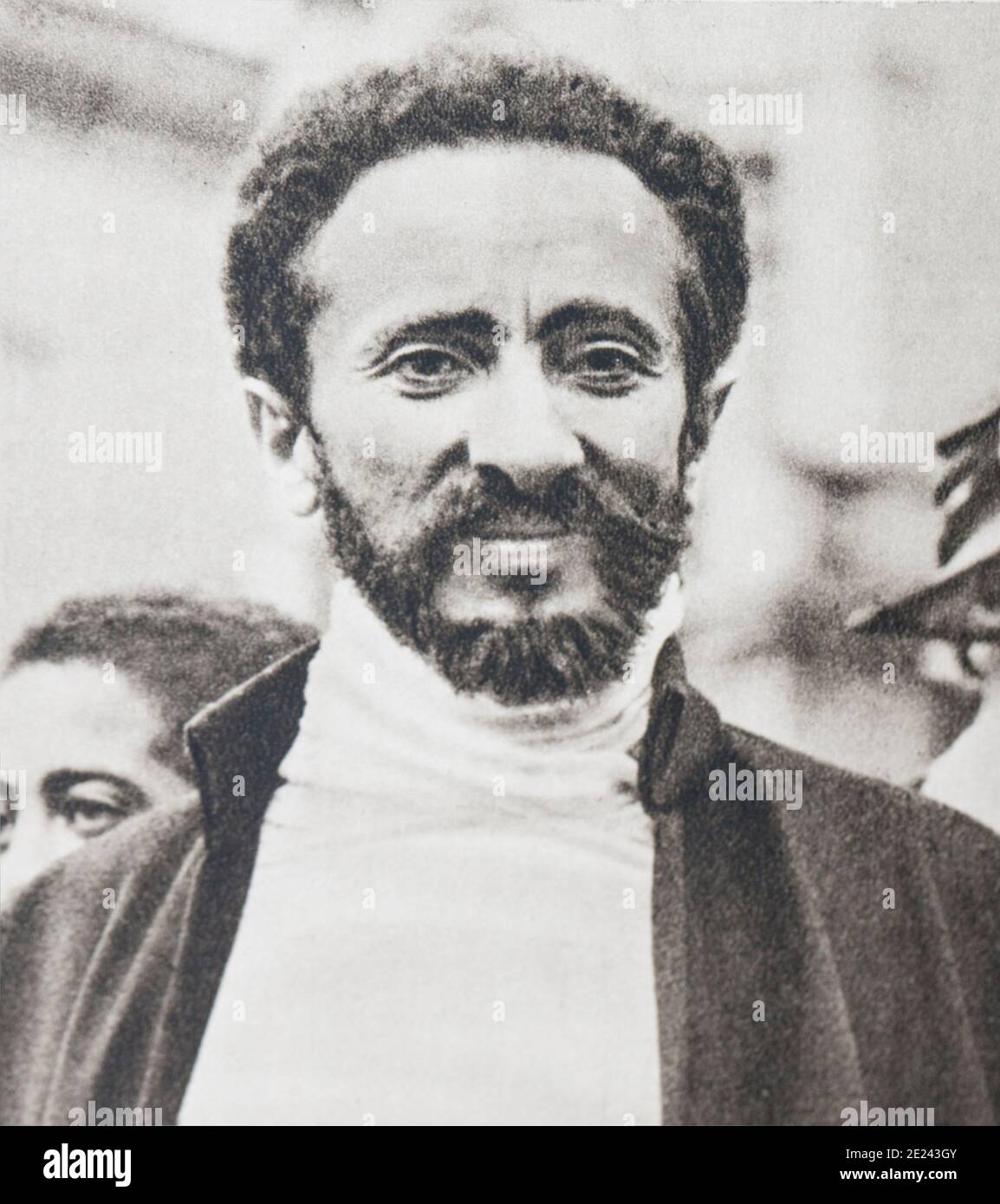 Ritratto di Haile Selassie I (1892 - 1975). Egli è stato un membro della dinastia Solomonic. Regent etiope dal 1916 al 1930 e l'imperatore dal 1930 al 1974 Foto Stock