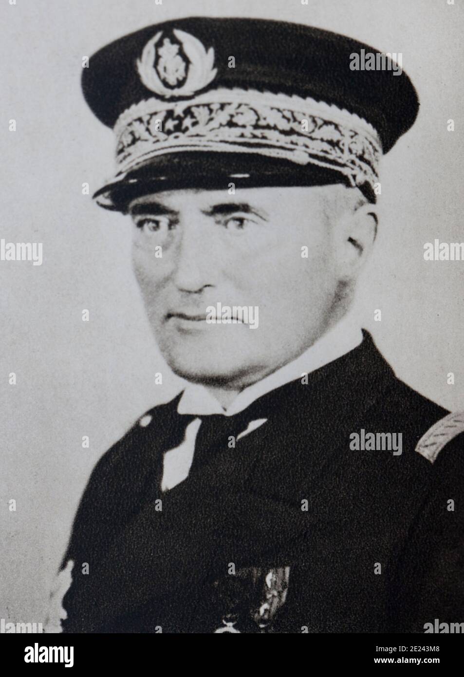 Admiral Darlan, che era alla ricerca di passaggio al camp allie quando fu assassinato il 24 dicembre 1942. Foto Stock
