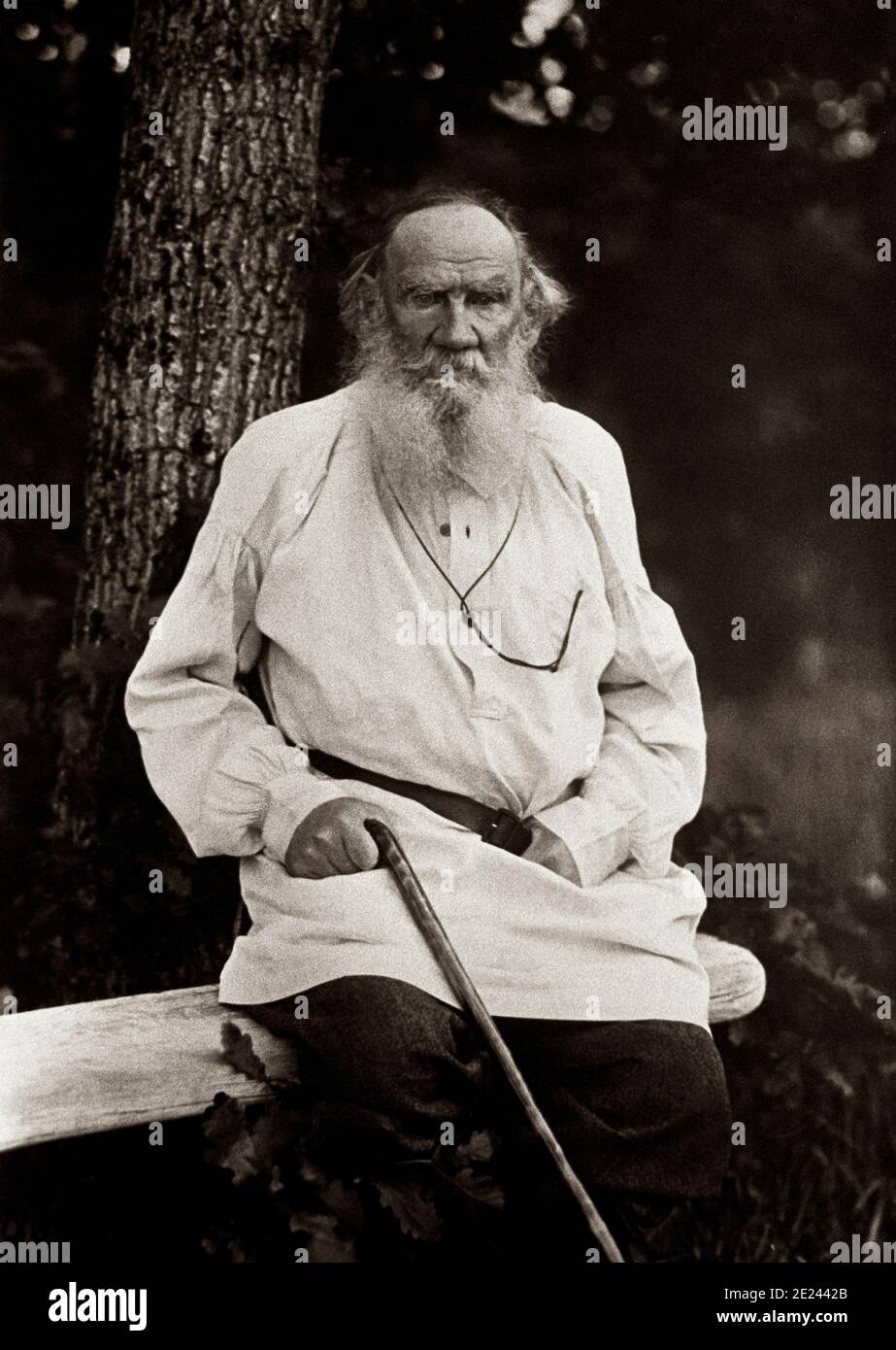 Conte Leo Tolstoj (1828 - 1910) era un autore russo che è considerato come uno dei più grandi autori di tutti i tempi. Egli ha ricevuto più candidature per la Foto Stock