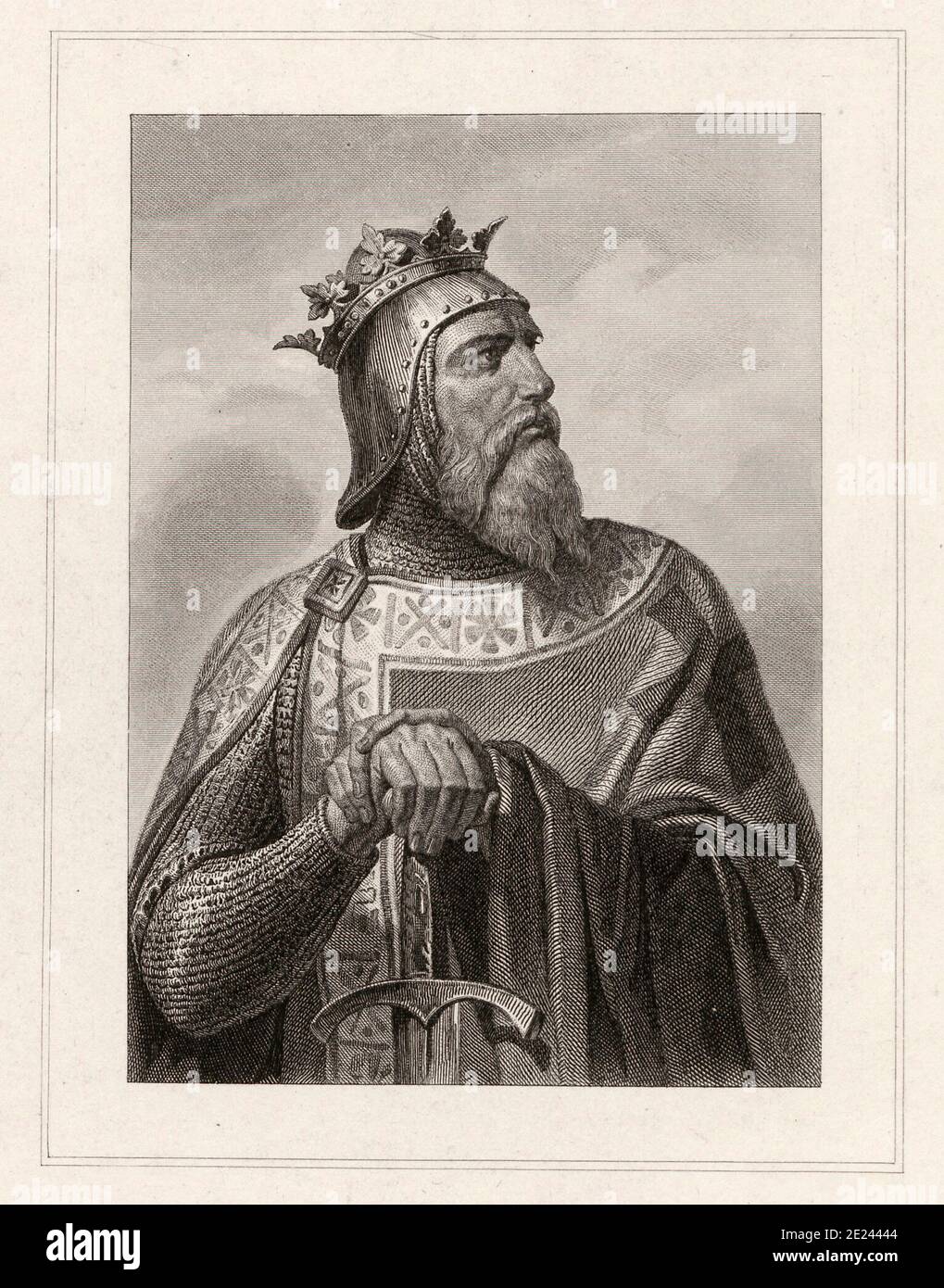 Roberto il Guiscardo (1015 - 1085) era un avventuriero normanno ricordato per la conquista del sud Italia e della Sicilia. Robert è nato nell'Hauteville fa Foto Stock