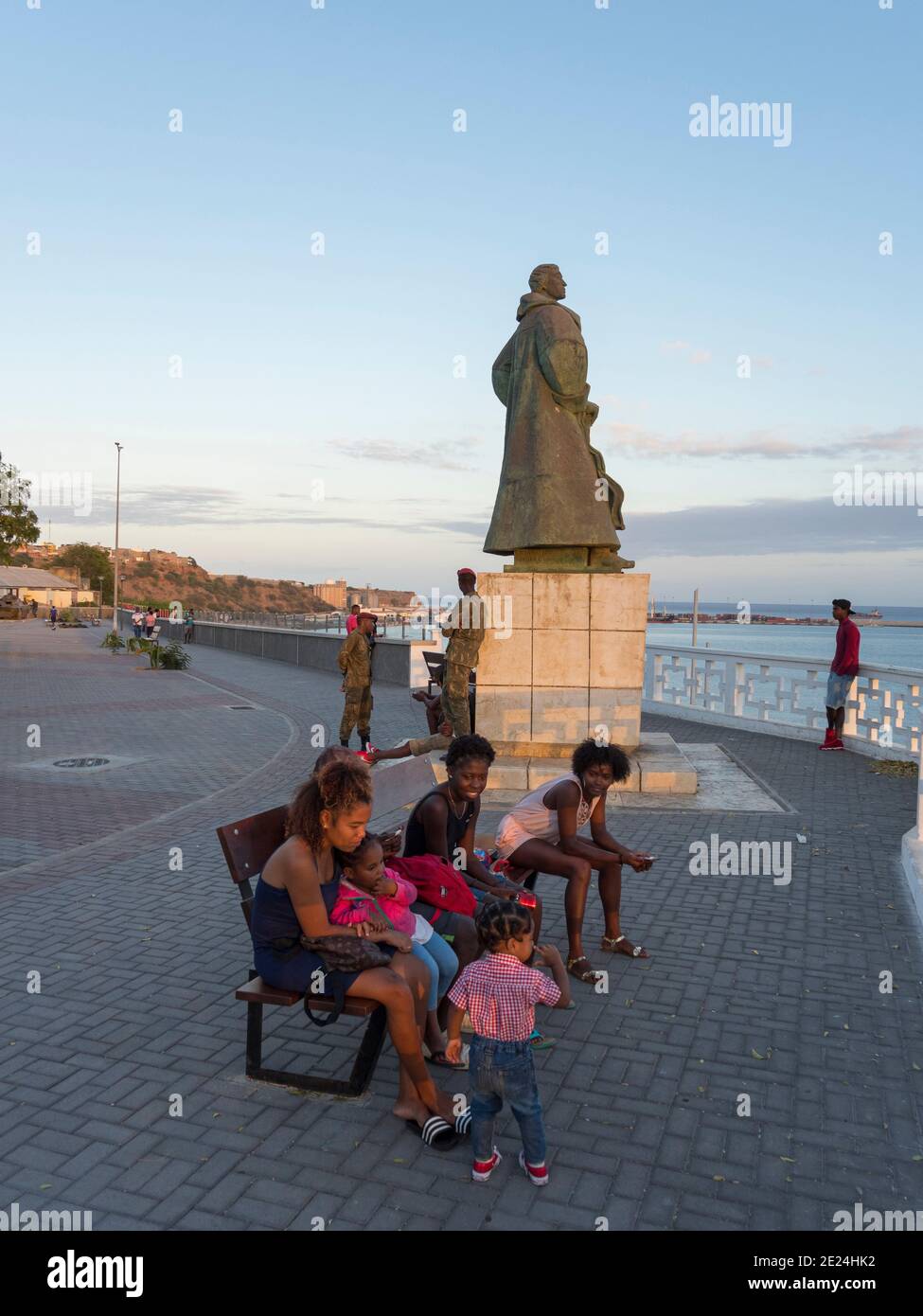 Miradouro Diogo Gomes su Plato. La capitale Praia sull'isola di Santiago (Ilha de Santiago), Capo Verde nell'atlantico equatoriale. Foto Stock