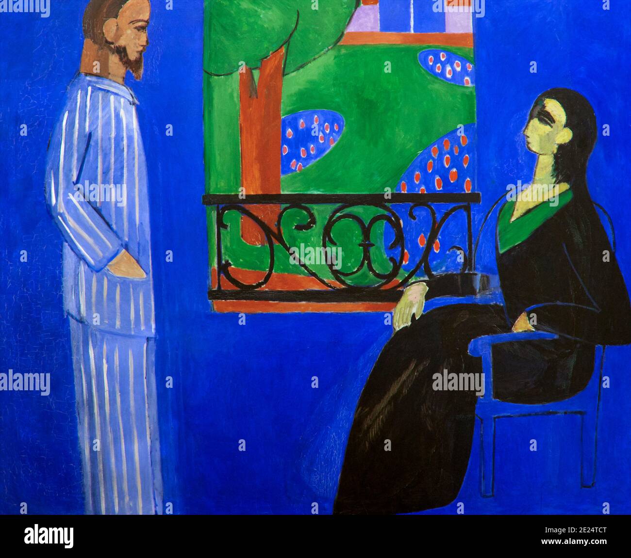 La conversazione, Henri Matisse, 1909-1912, Museo dell'Ermitage di Stato, San Pietroburgo, Russia Foto Stock