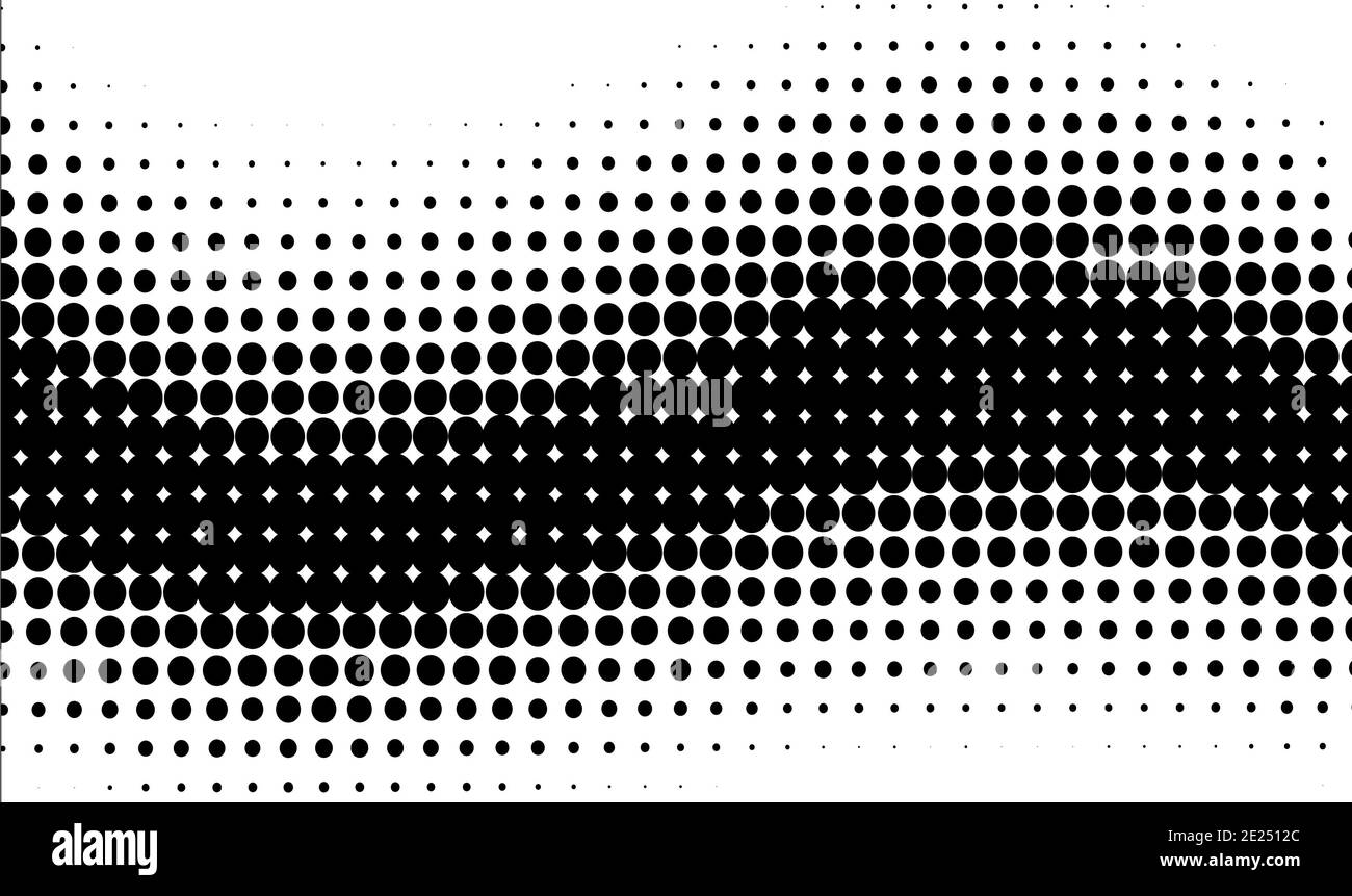 sfondo bianco con punti neri Foto Stock