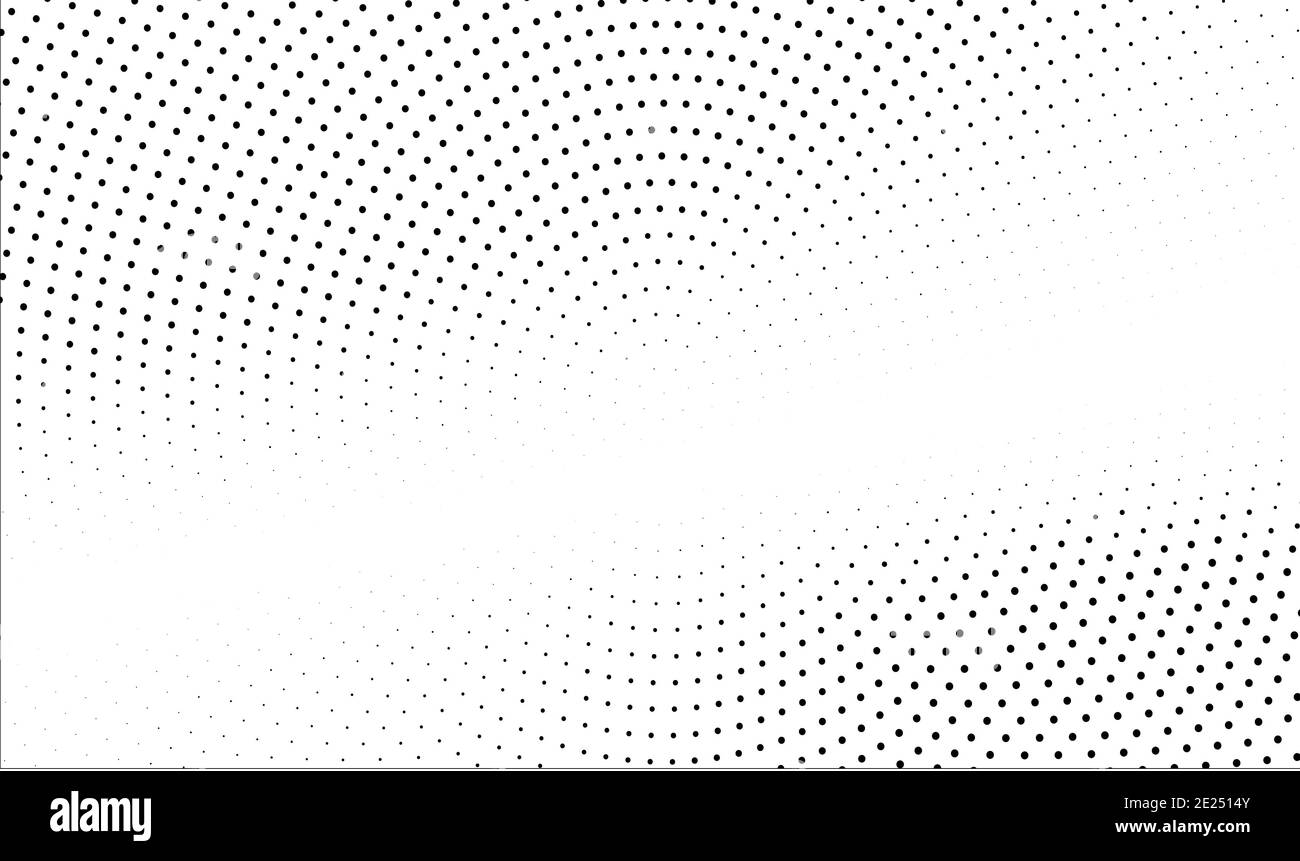 sfondo bianco con punti neri Foto Stock