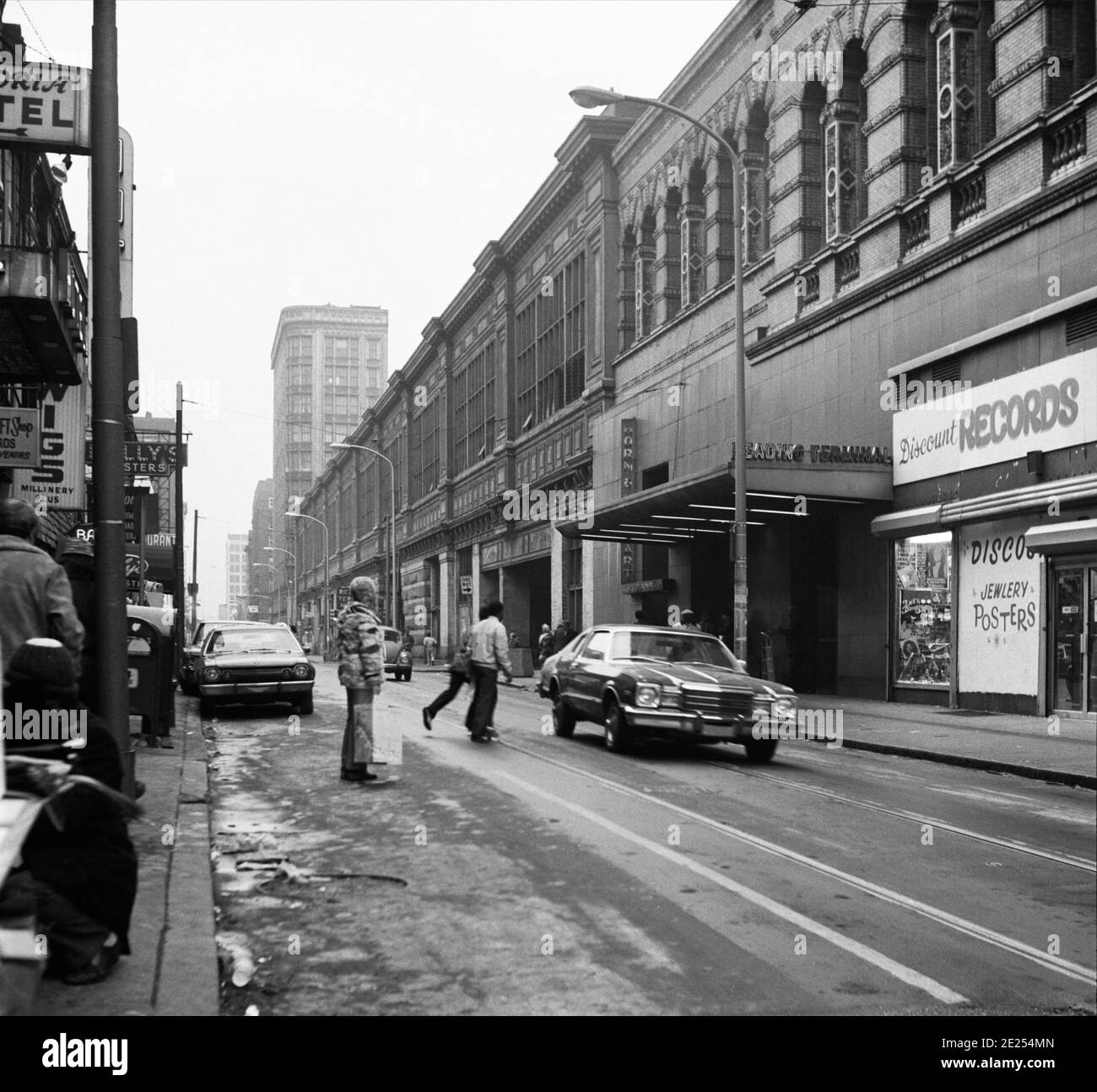 Street scene.Philadelphia, Stati Uniti, 1976 Foto Stock