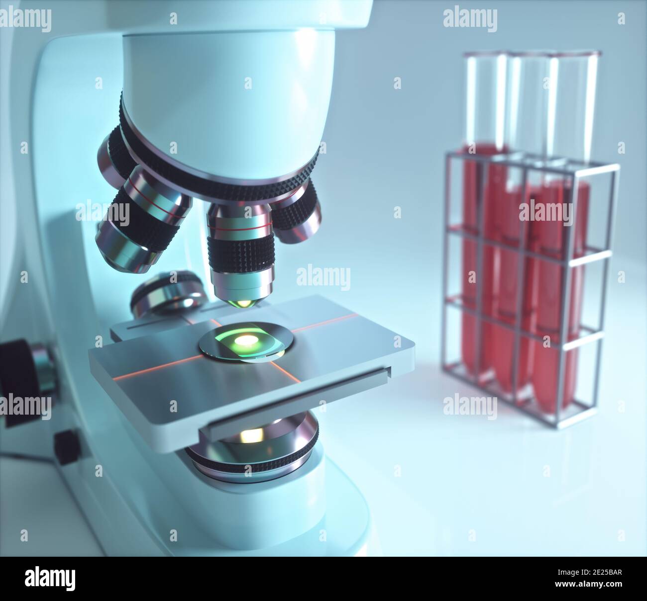 Microscopio ottico elettronico. Strumento di laboratorio, concetto di scienza e ricerca microscopica. Foto Stock Microscopio ottico elettronico. Strumento di laboratorio, concetto di scienza e ricerca microscopica. Foto Stock