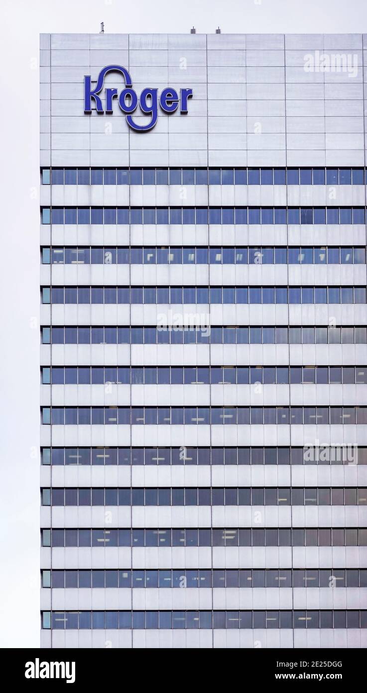 La sede centrale della drogheria Kroger a Cincinnati OH Foto Stock