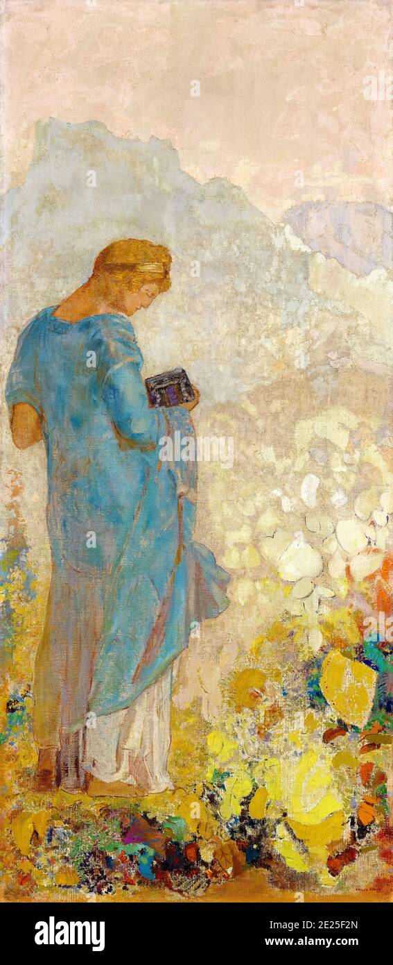 Odilon Redon, Pandora, pittura, 1910-1912 Foto Stock