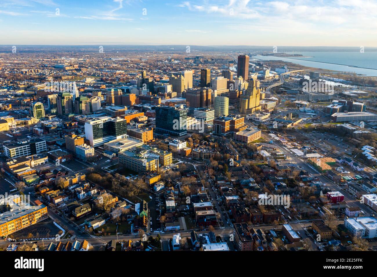 Centro di Buffalo, New York, Stati Uniti Foto Stock