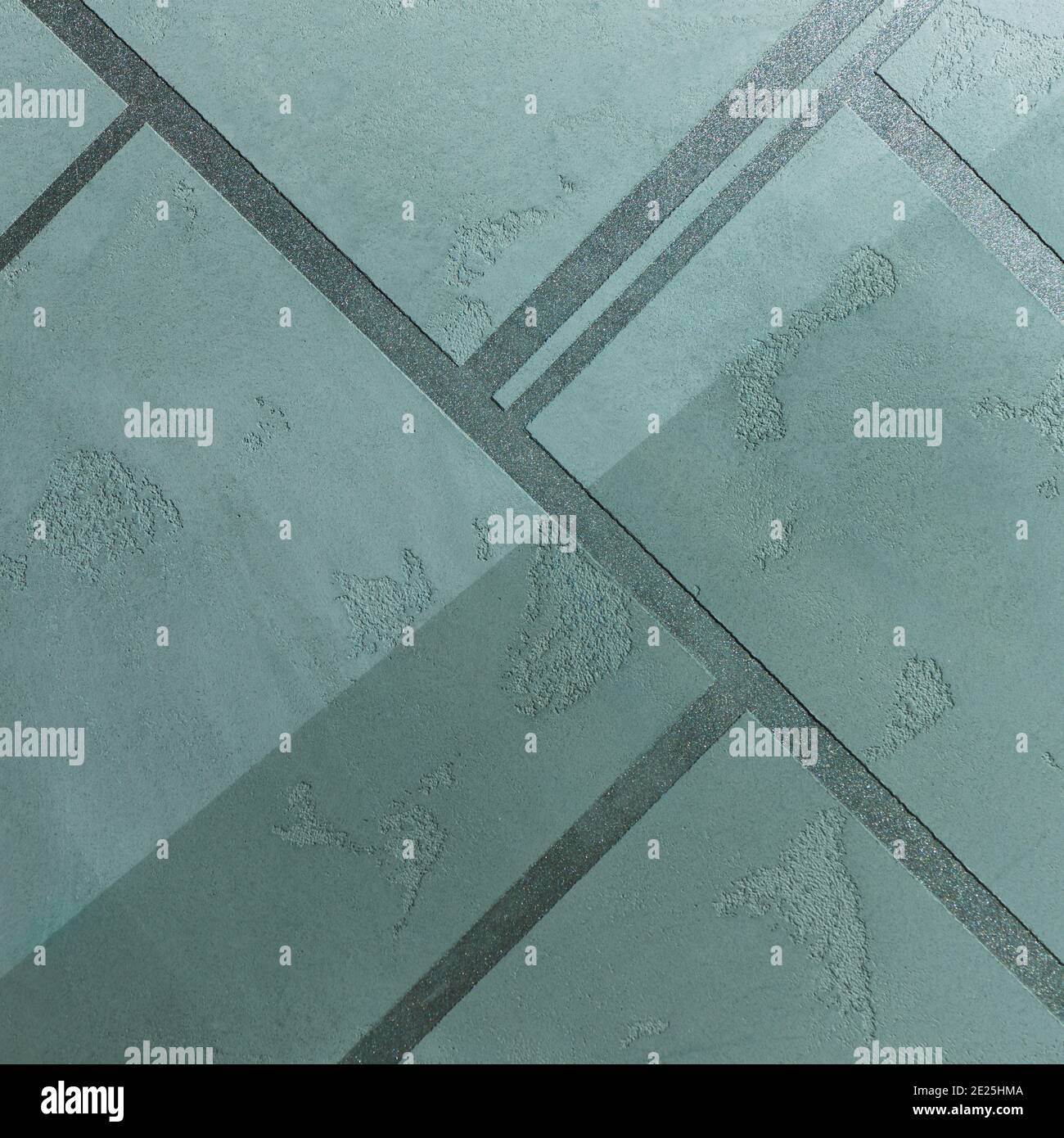 struttura in cemento da parete con motivi classici sulla superficie Foto Stock