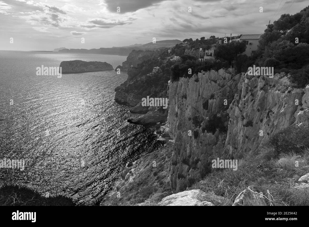 Tramonto a Cap de la Neu, Javea, Nord Costa Blanca, Spagna Foto Stock