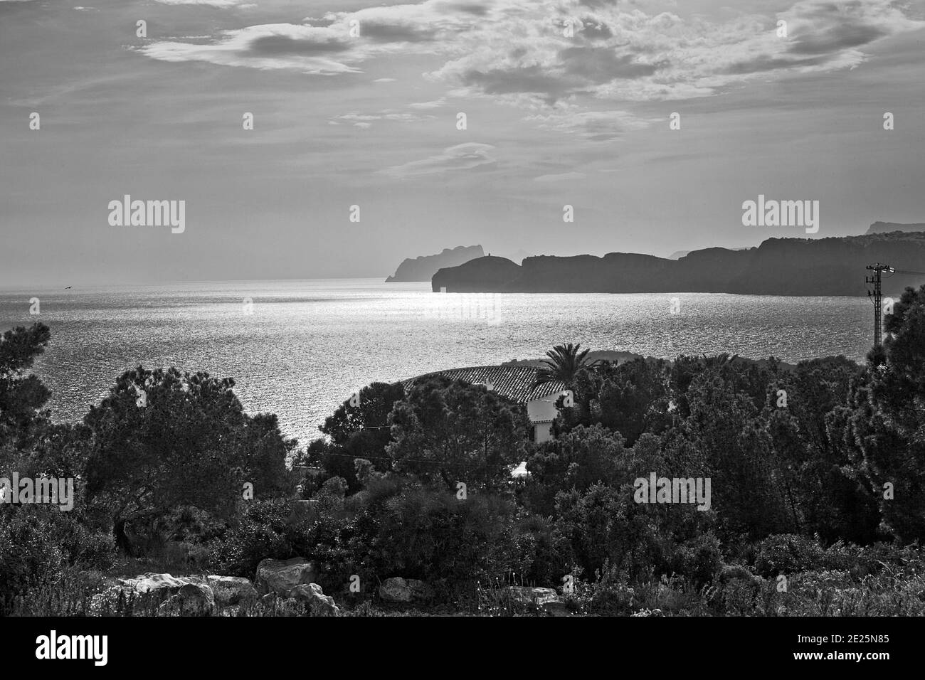 Tramonto a Cap Neu, Javea, Costa Blanca del Nord, Spagna Foto Stock