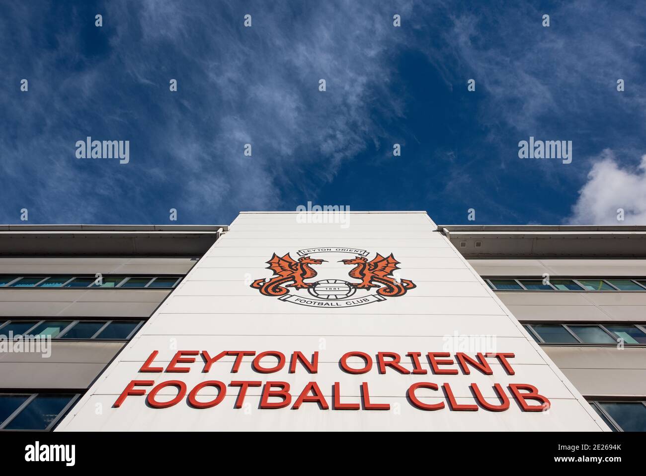 Stadio di Brisbane Road. Leyton Orient Football Club. Foto Stock